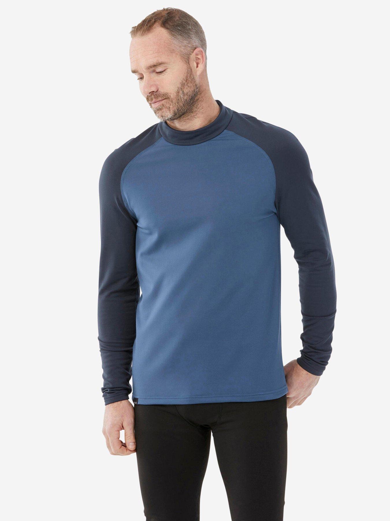 Decathlon Mens Thermal Ski Base Layer Top 500 - Blue