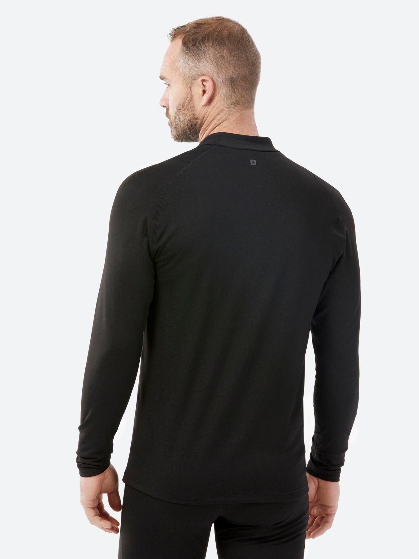  image of decathlon-mens-thermal-ski-base-layer-top-bl-500-black