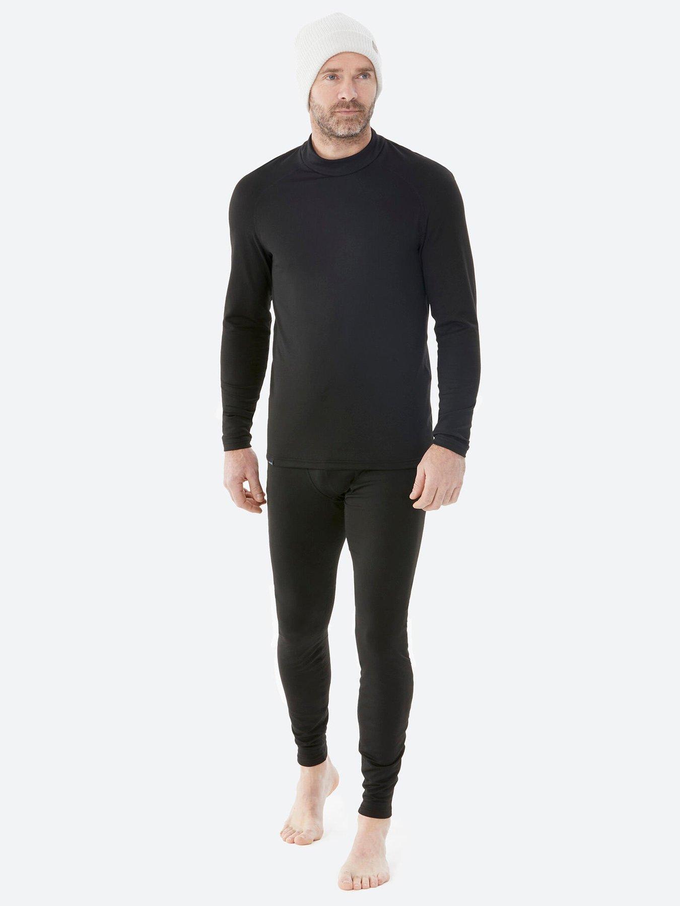  image of decathlon-mens-thermal-ski-base-layer-top-bl-500-black