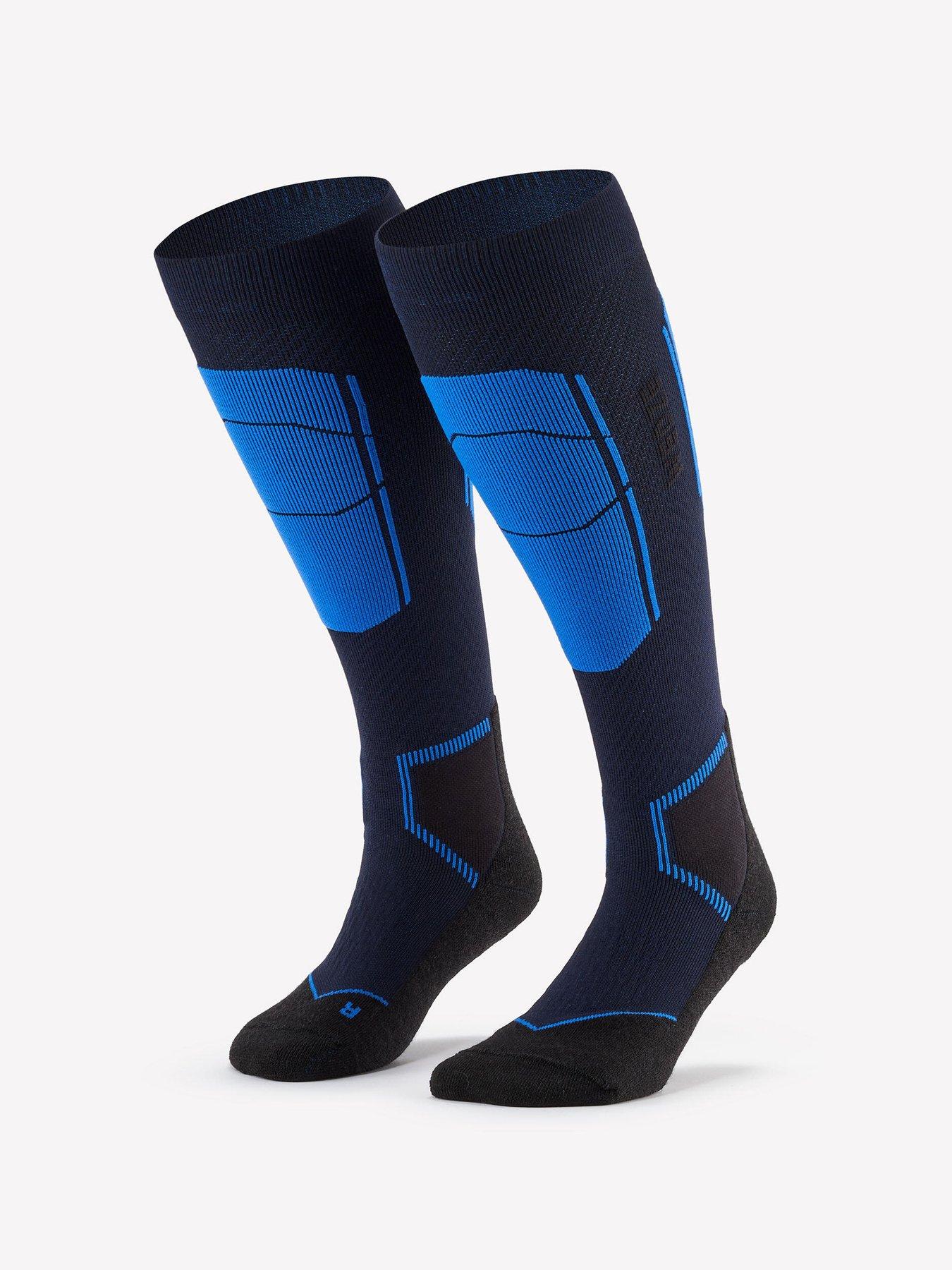  image of decathlon-mens-ski-socks-500-blue-navy