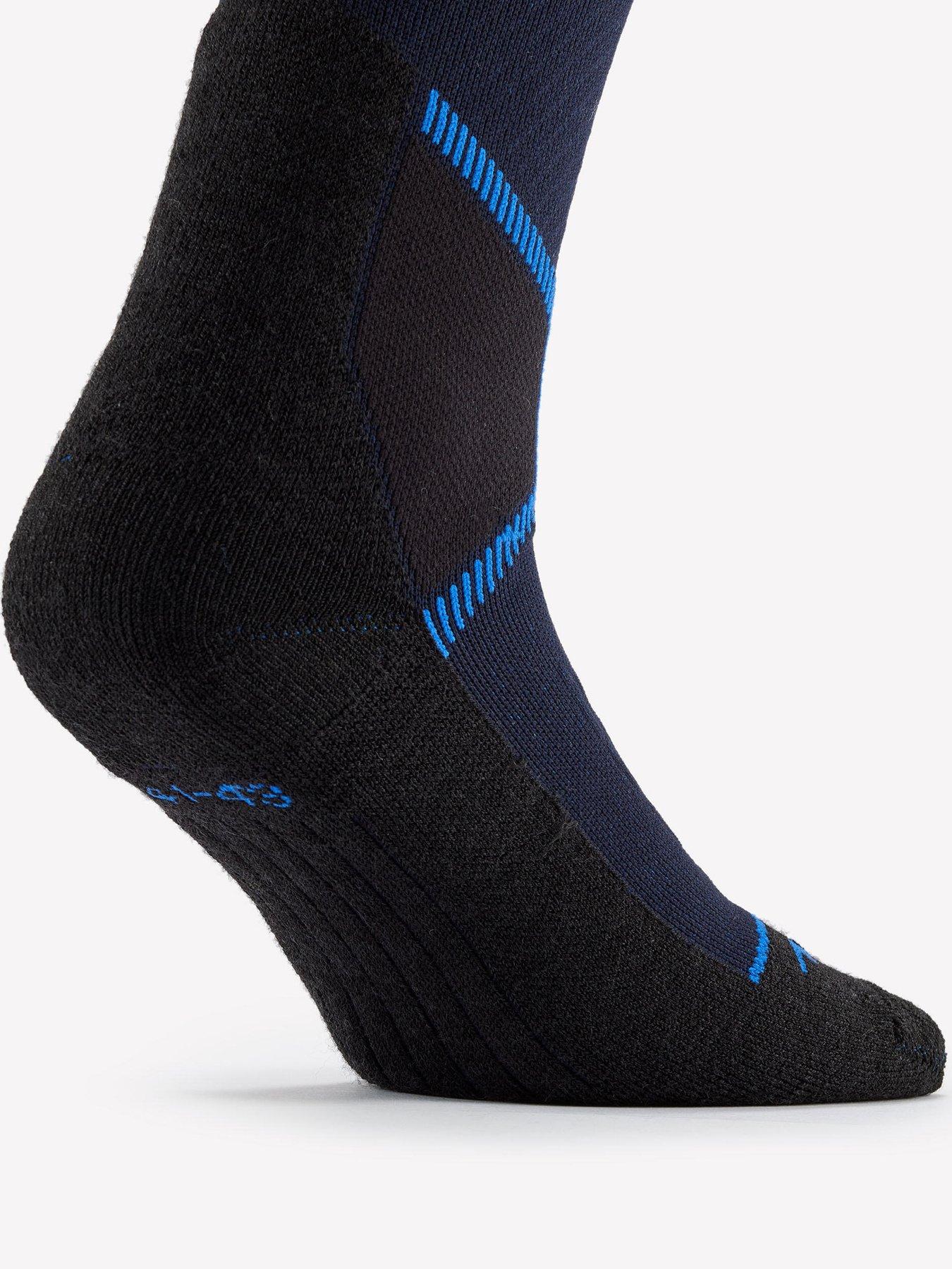  image of decathlon-mens-ski-socks-500-blue-navy