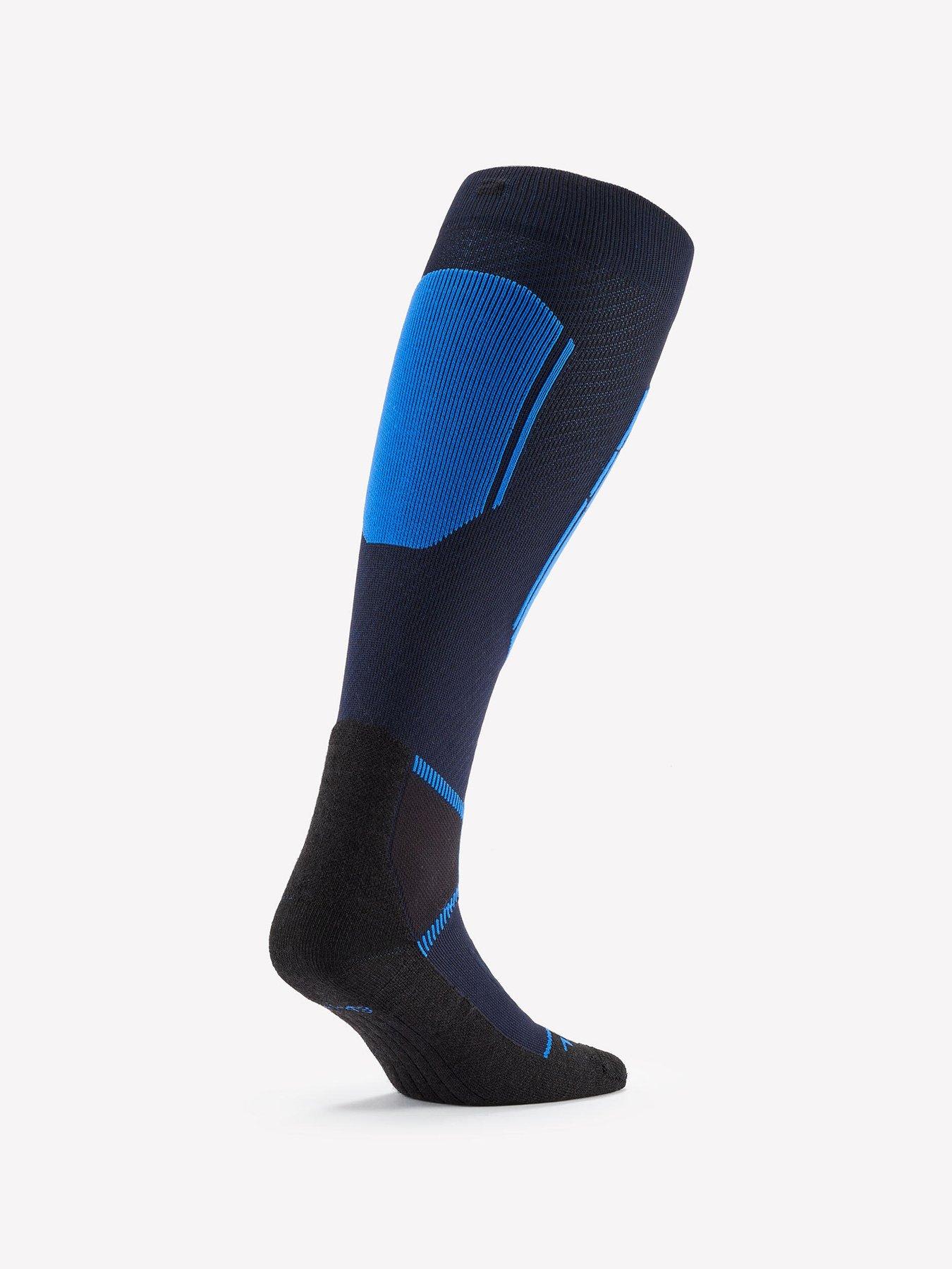  image of decathlon-mens-ski-socks-500-blue-navy