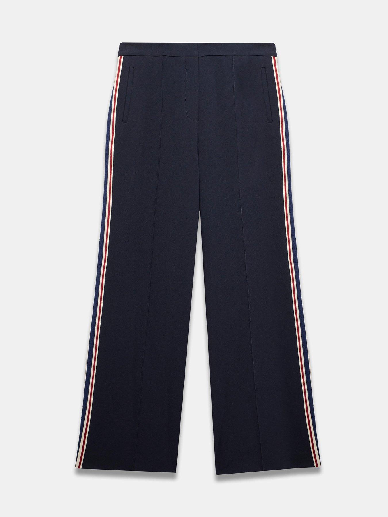 Image 5 of 6 of Mint Velvet Navy Side Stripe Trouser - Blue