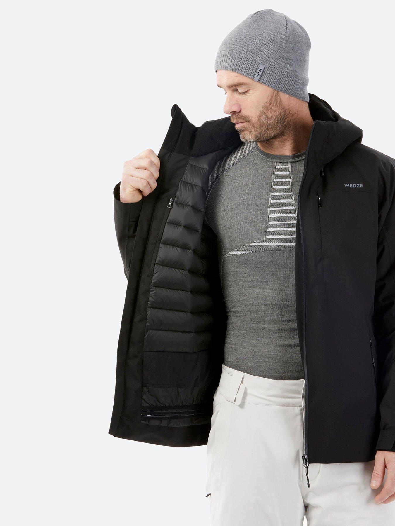  image of decathlon-mens-warm-ski-and-snowboard-jacket-500-black