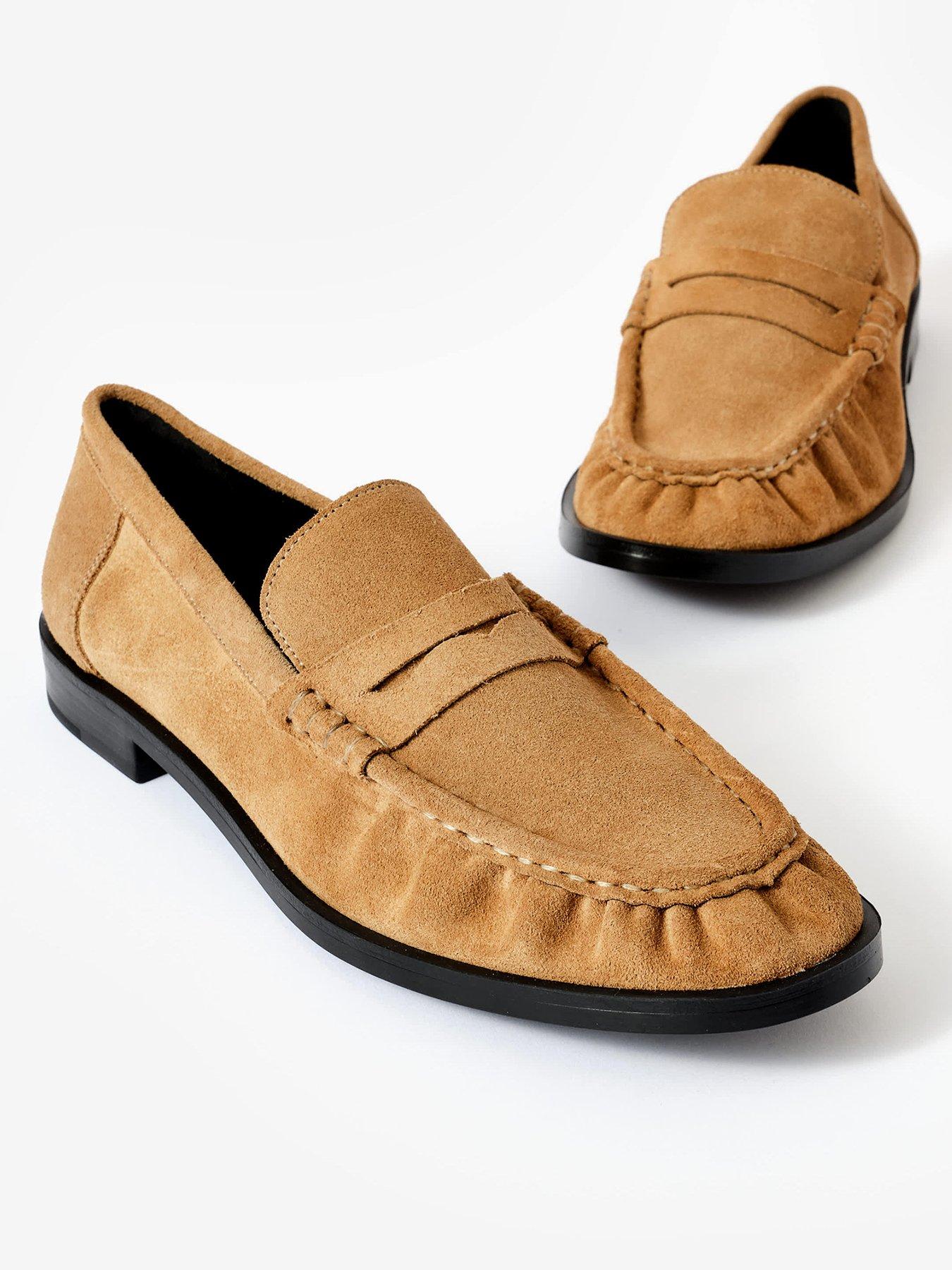 Image 2 of 4 of Mint Velvet Gigi Penny Loafers - Neutral