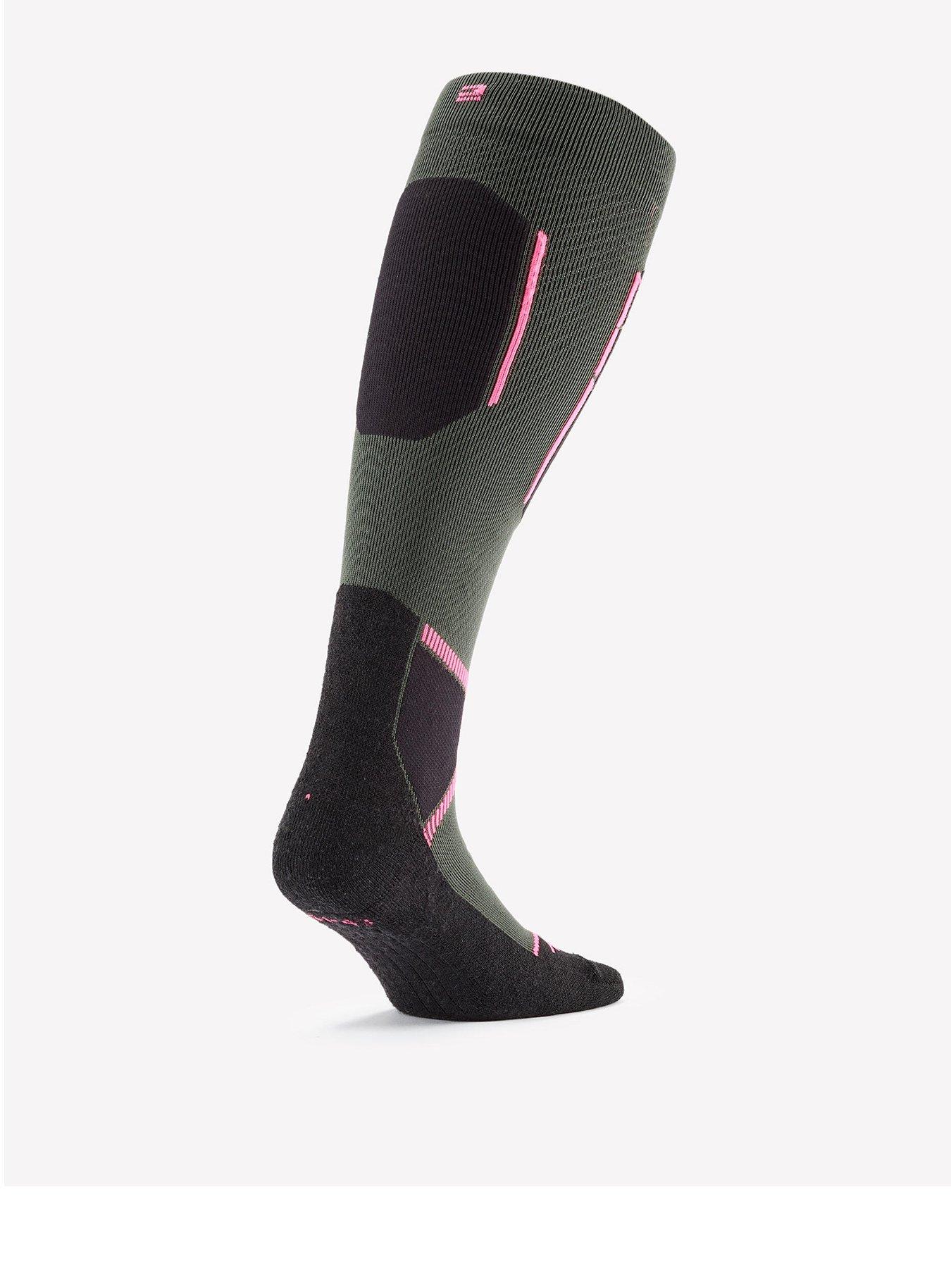  image of decathlon-womens-ski-socks-500-greypink