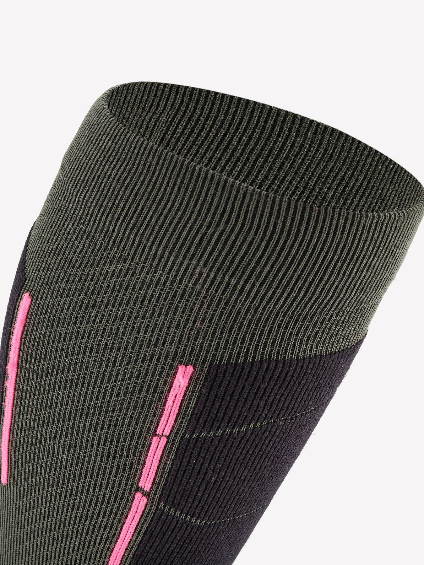 Image 3 of 5 of Decathlon Womens Ski Socks 500 - Grey/Pink
