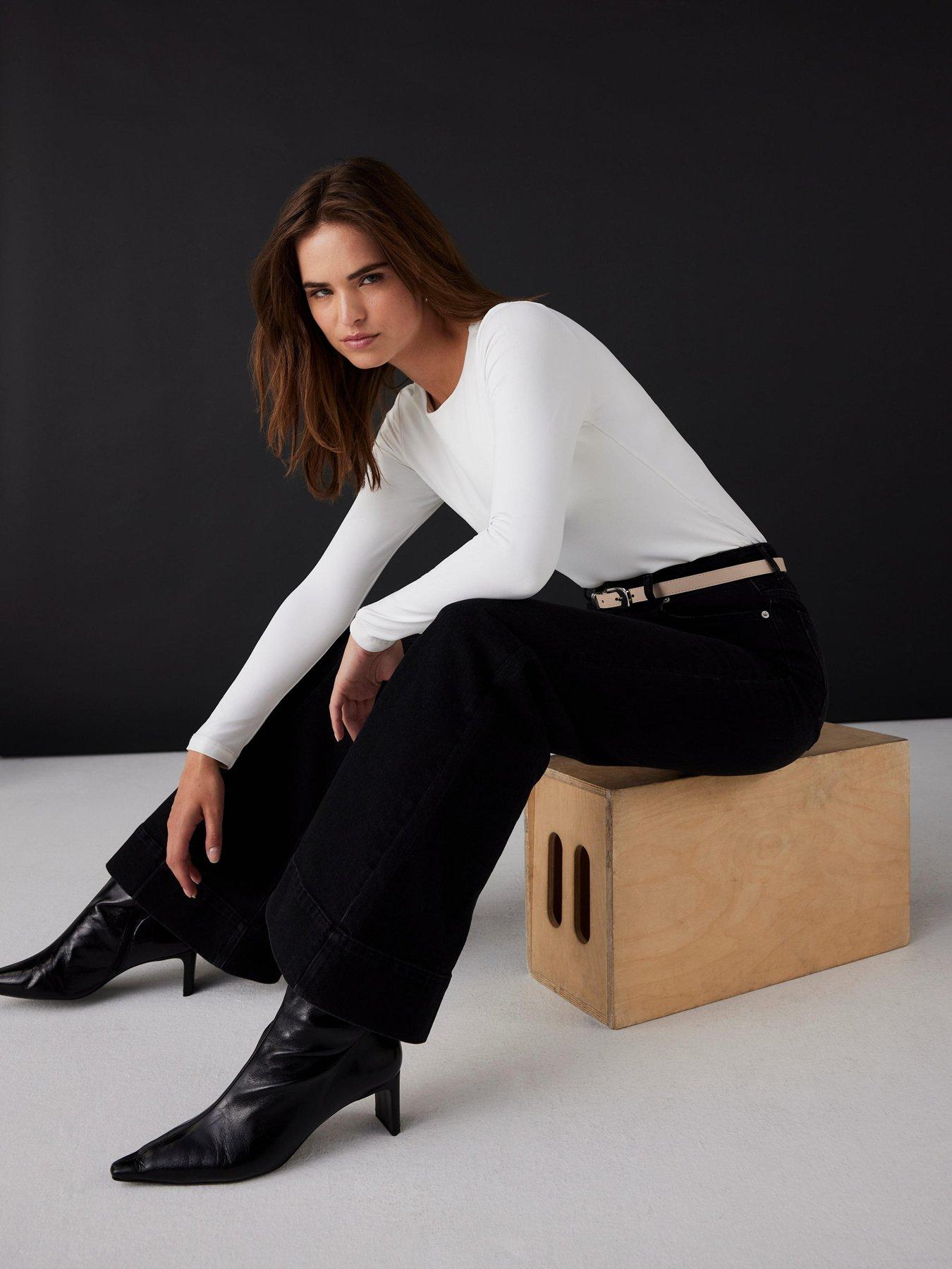  image of mint-velvet-layering-crew-neck-top-white