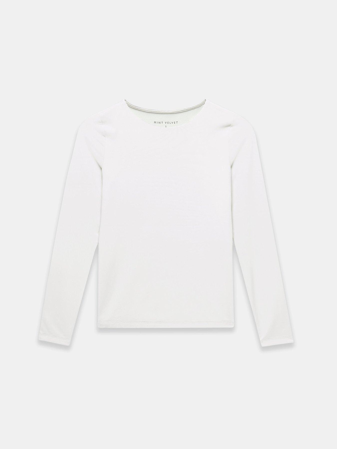  image of mint-velvet-layering-crew-neck-top-white