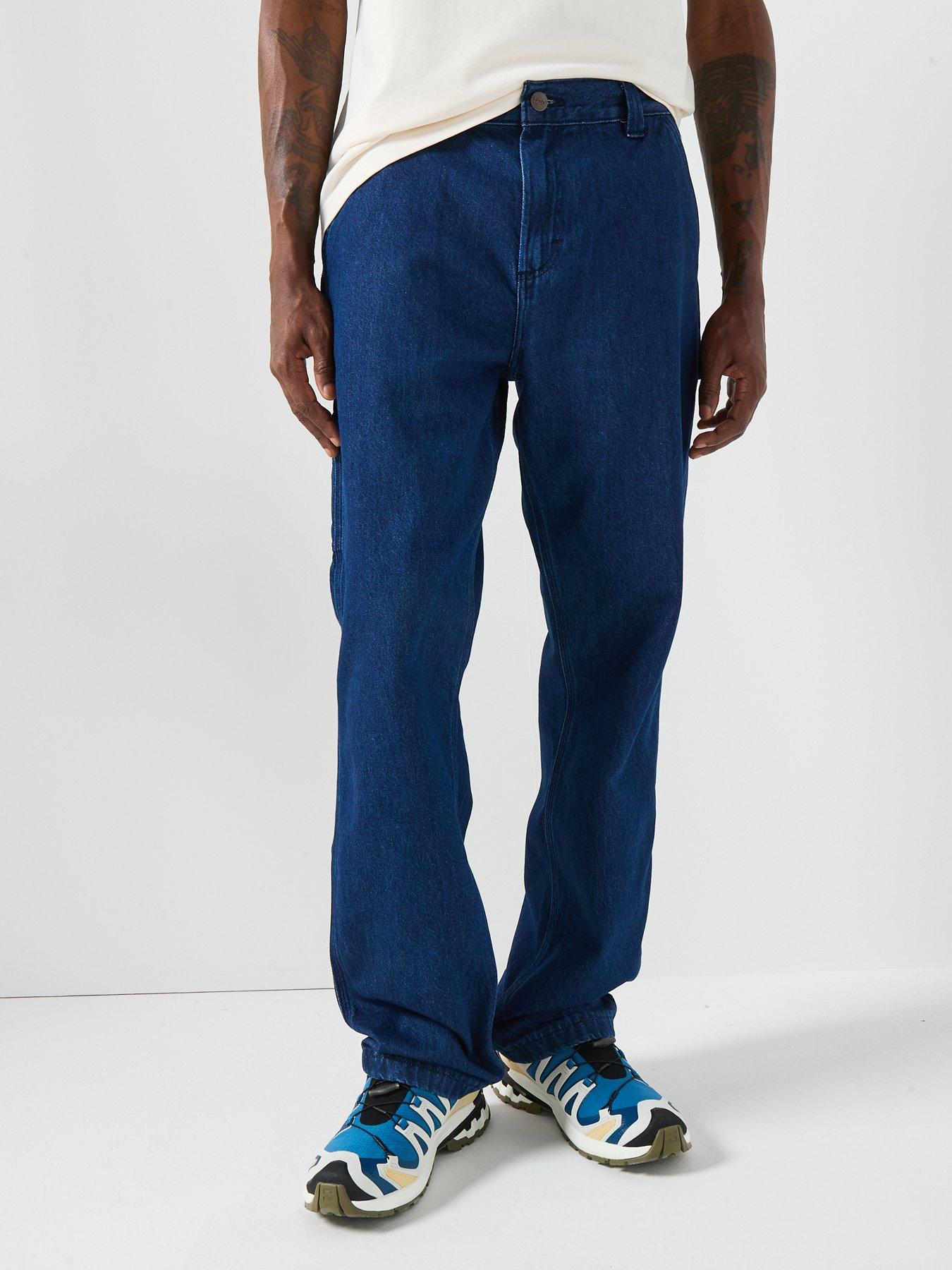 front image of lee-carpenter-loose-straight-fit-jean-dark-blue