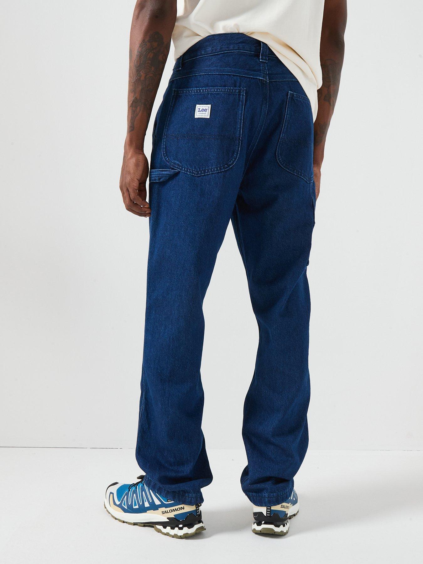 stillFront image of lee-carpenter-loose-straight-fit-jean-dark-blue