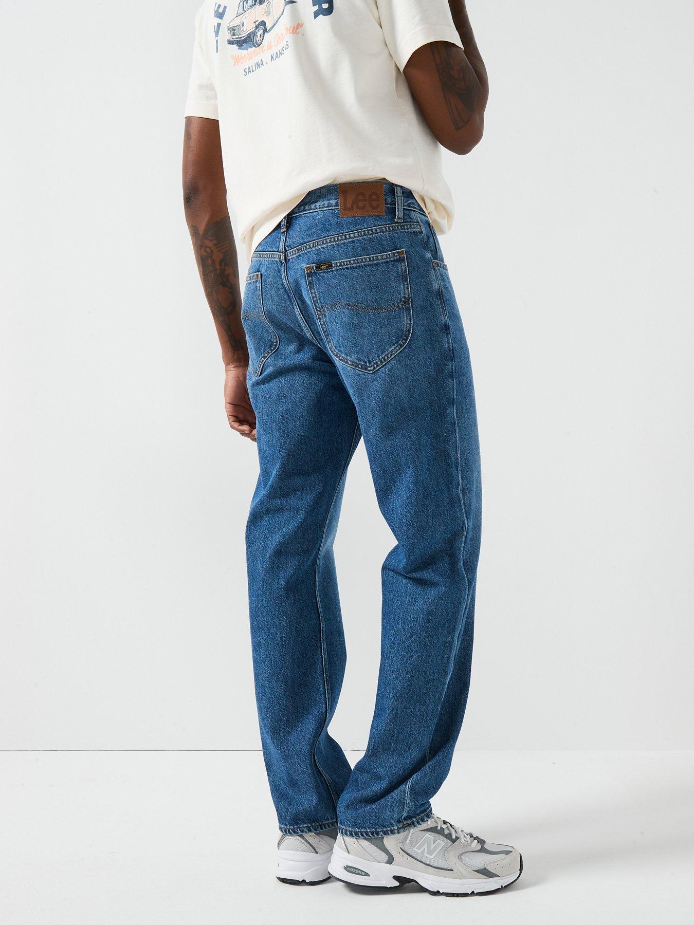 Image 2 of 6 of Lee Haden 5 Pocket Relaxed Straight Jeans - Blue
