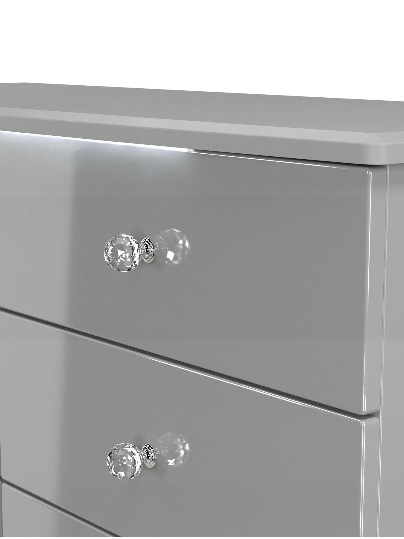 Image 4 of 6 of SWIFT Lumiere Ready Assembled&nbsp;6 Drawer Wide Chest&nbsp;with LED Lights