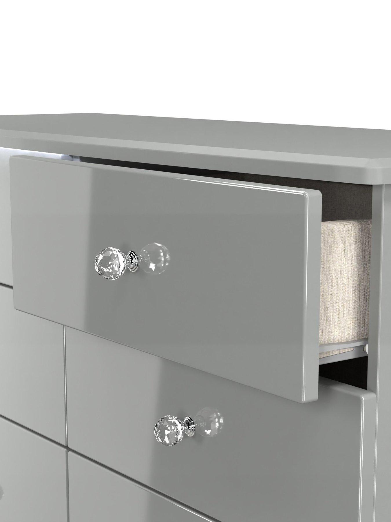 Image 5 of 6 of SWIFT Lumiere Ready Assembled&nbsp;6 Drawer Wide Chest&nbsp;with LED Lights