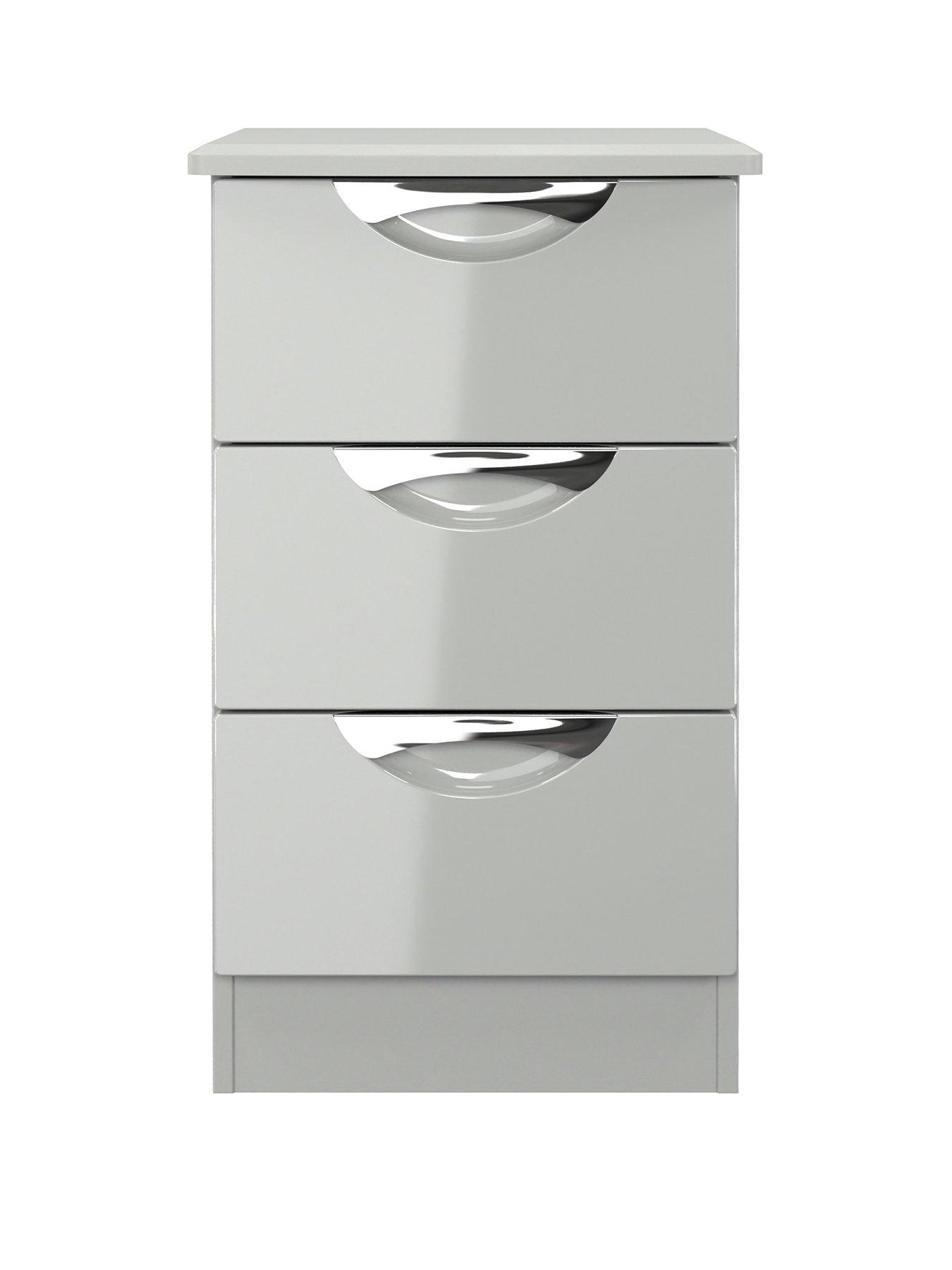 Image 2 of 6 of SWIFT Alva 3 Drawer Bedside Table