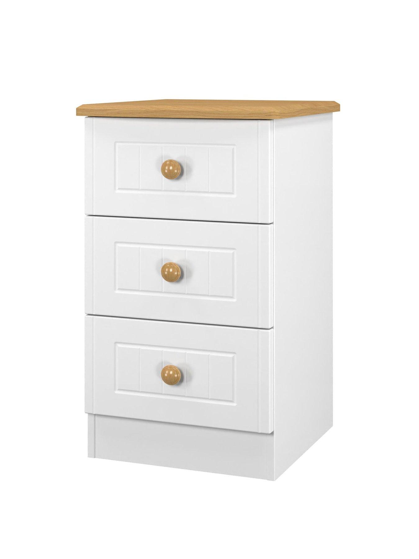 Image 3 of 6 of SWIFT Harrogate 3 Drawer Ready Assembled&nbsp;Bedside Table