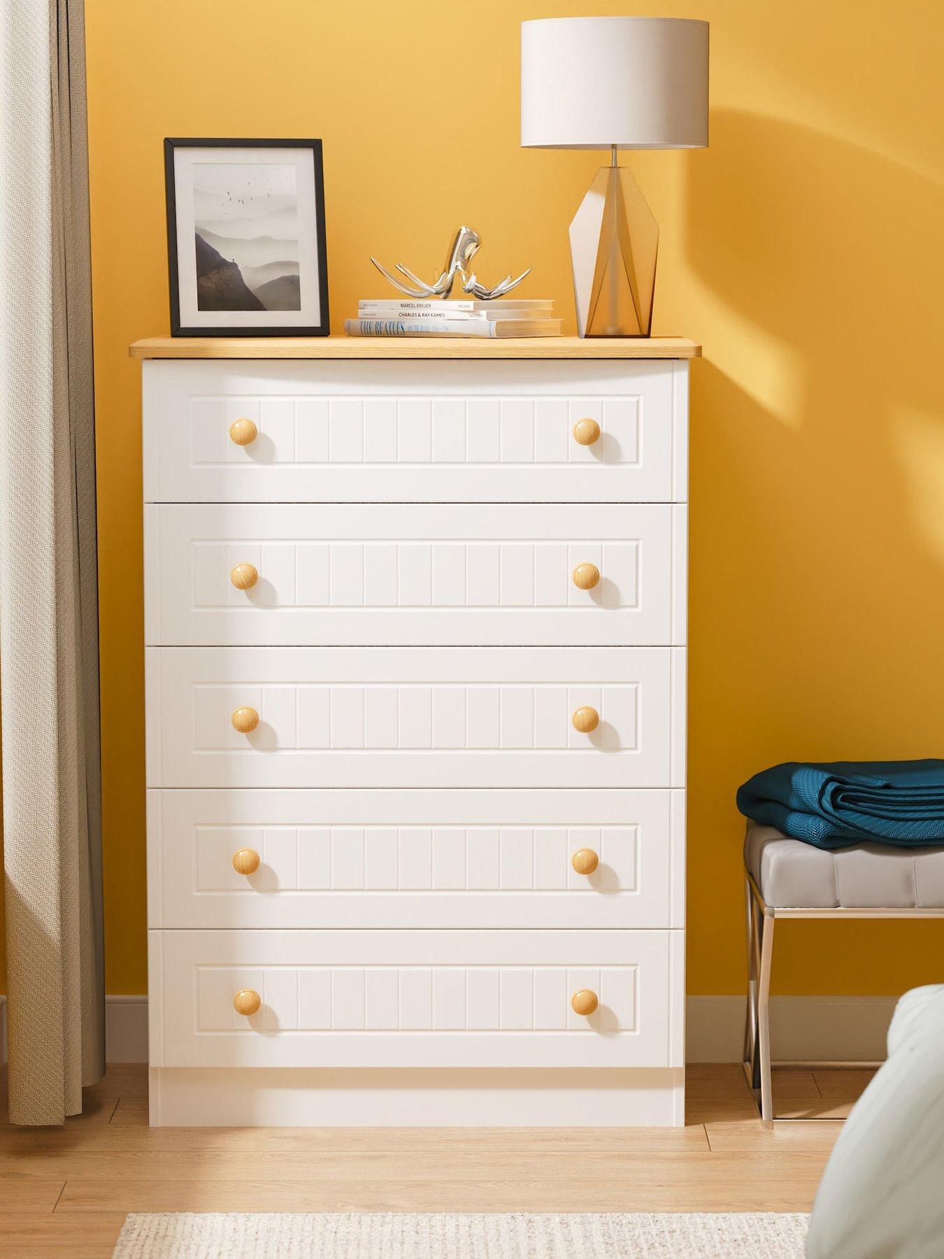 undefined Harrogate 5 Drawer Ready Assembled Chest