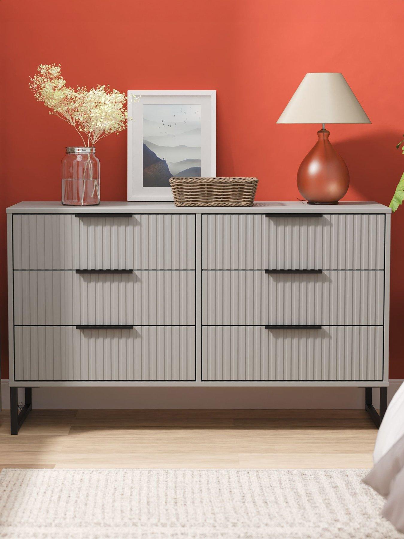 SWIFT Fara Ready Assembled 6 Drawer Midi Chest