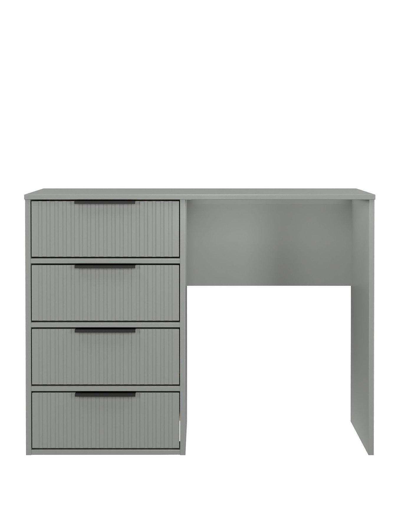 undefined Fara Ready Assembled 4 Drawer Dressing Table