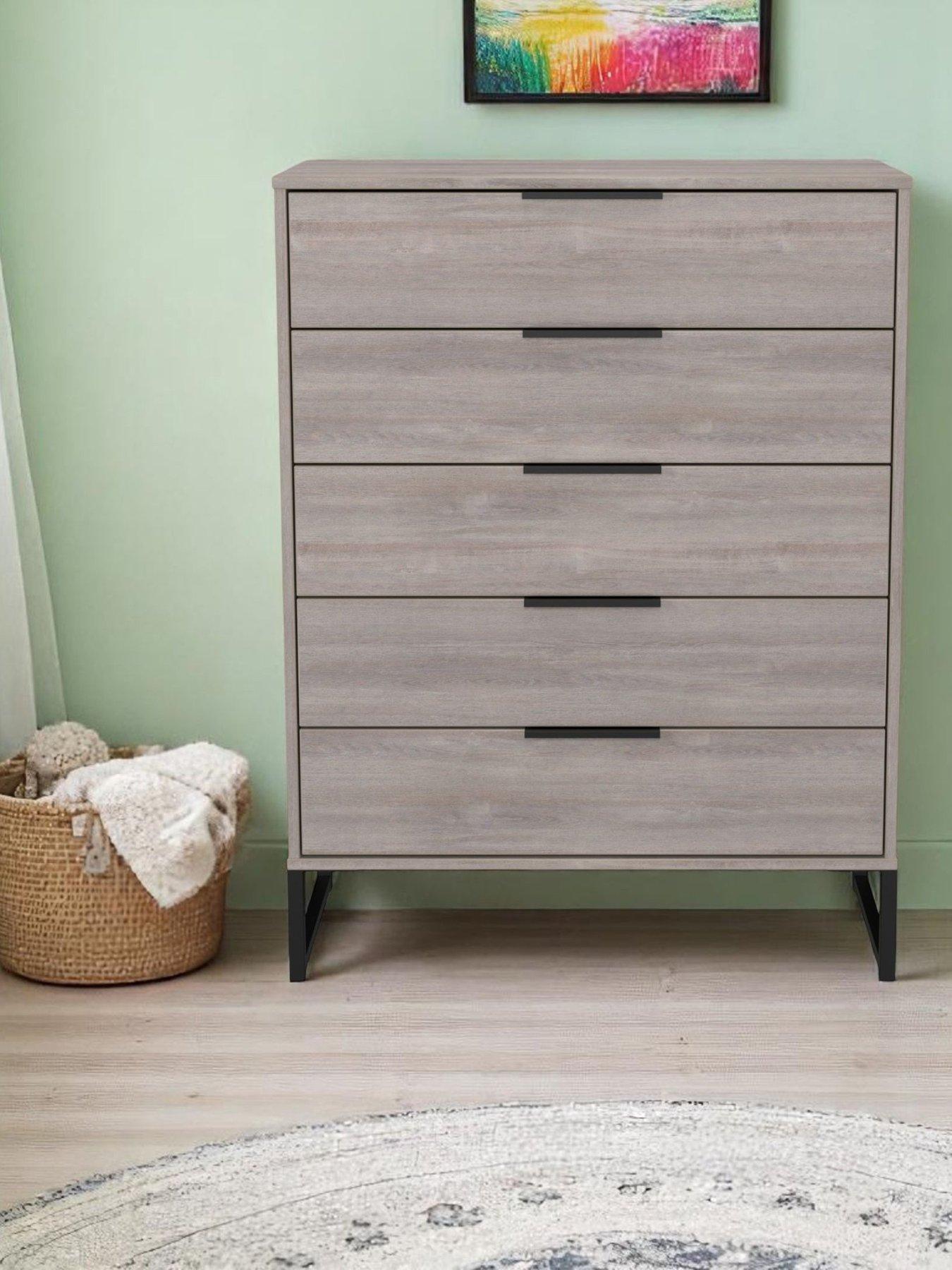 SWIFT Emerson Ready Assembled 5 Drawer Chest