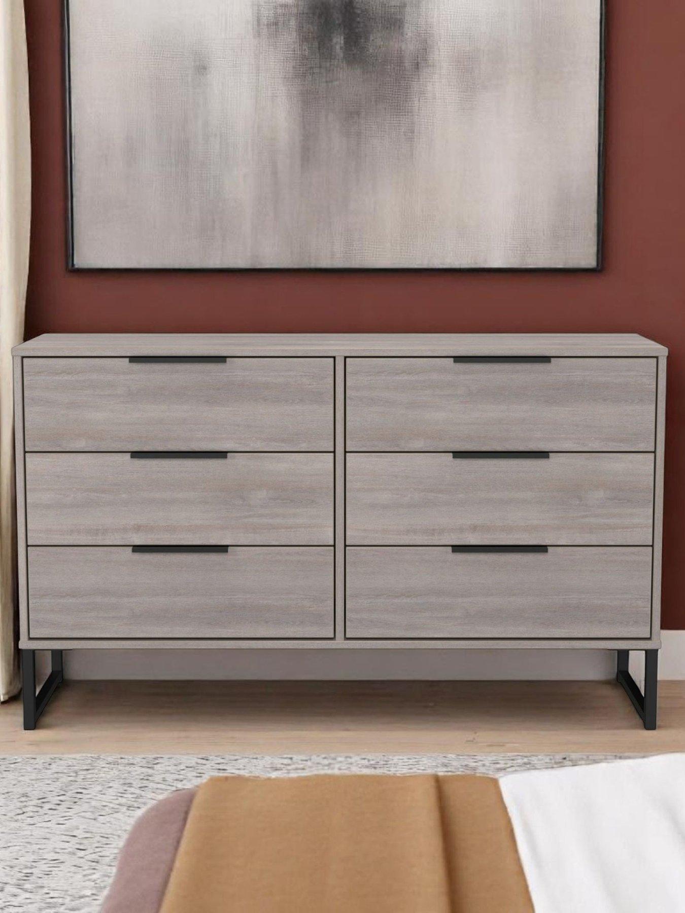SWIFT Emerson Ready Assembled 6 Drawer Chest