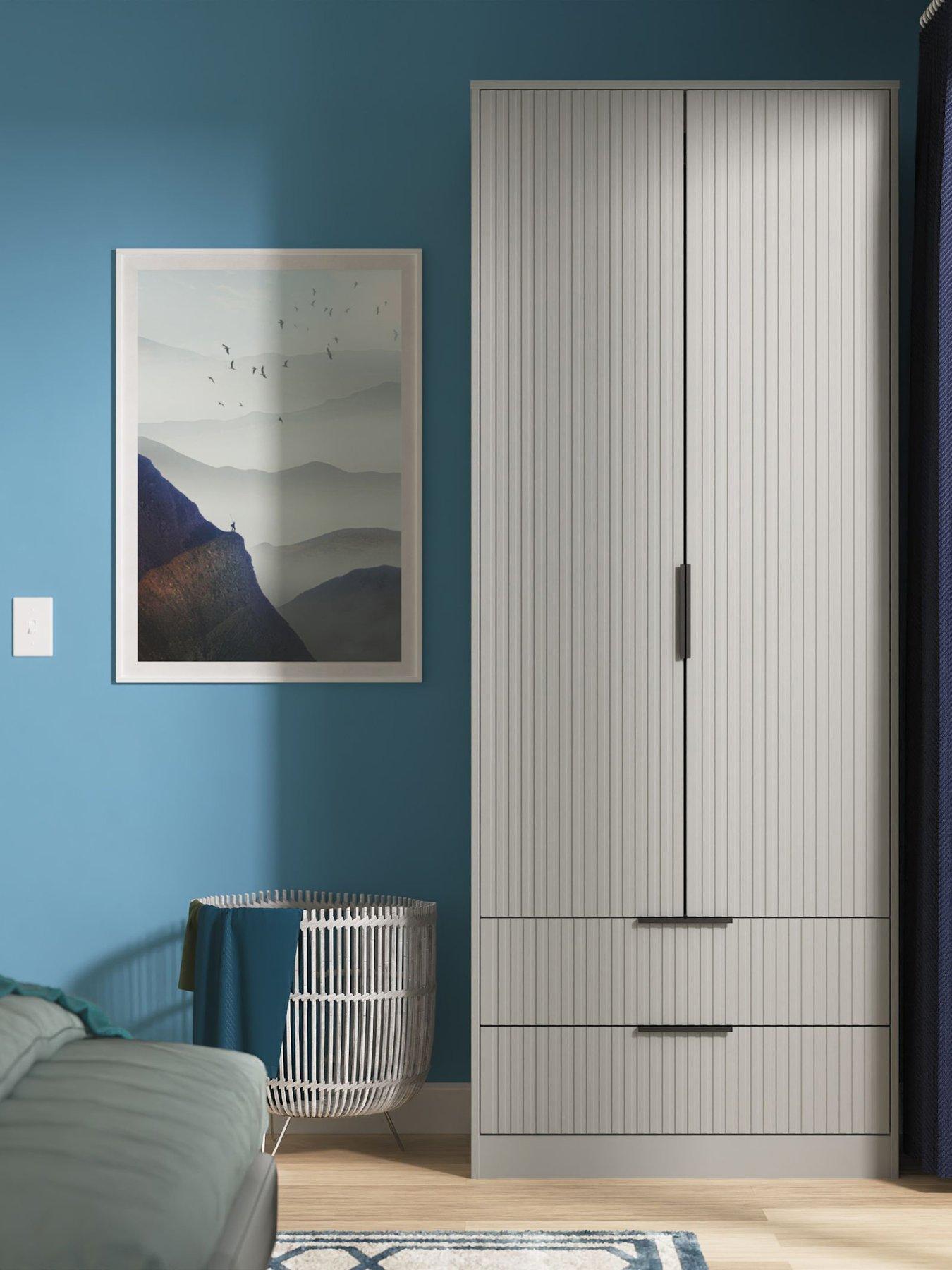 SWIFT Fara Ready Assembled Double Wardrobe With 2 Drawers