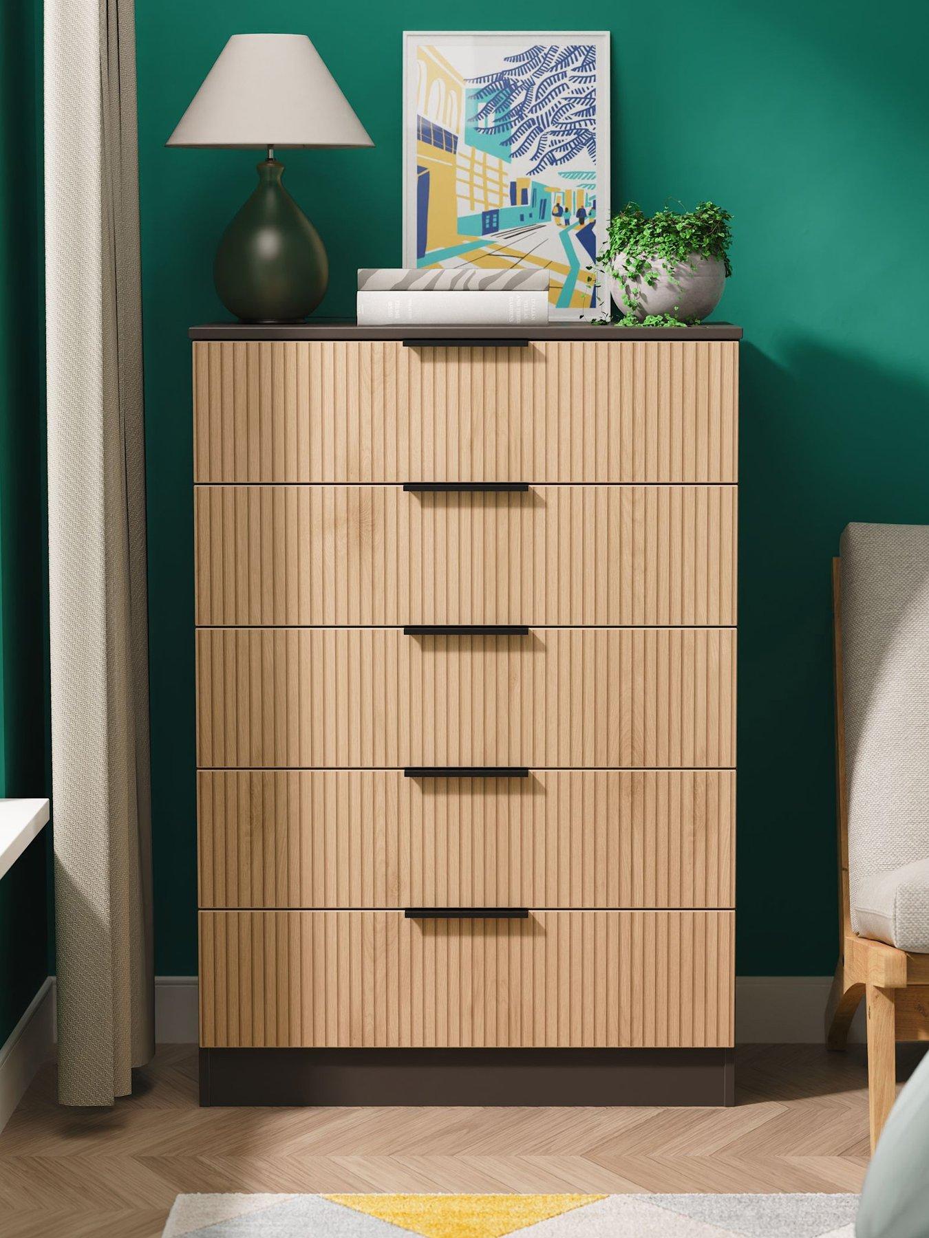 SWIFT Lane Ready Assembled 5 Drawer Chest