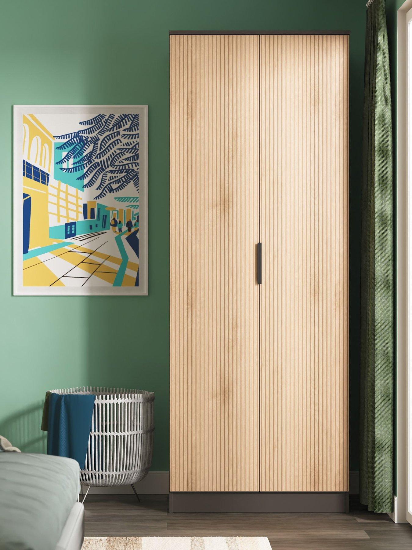 SWIFT Lane Tall Ready Assembled 2 Door Wardrobe