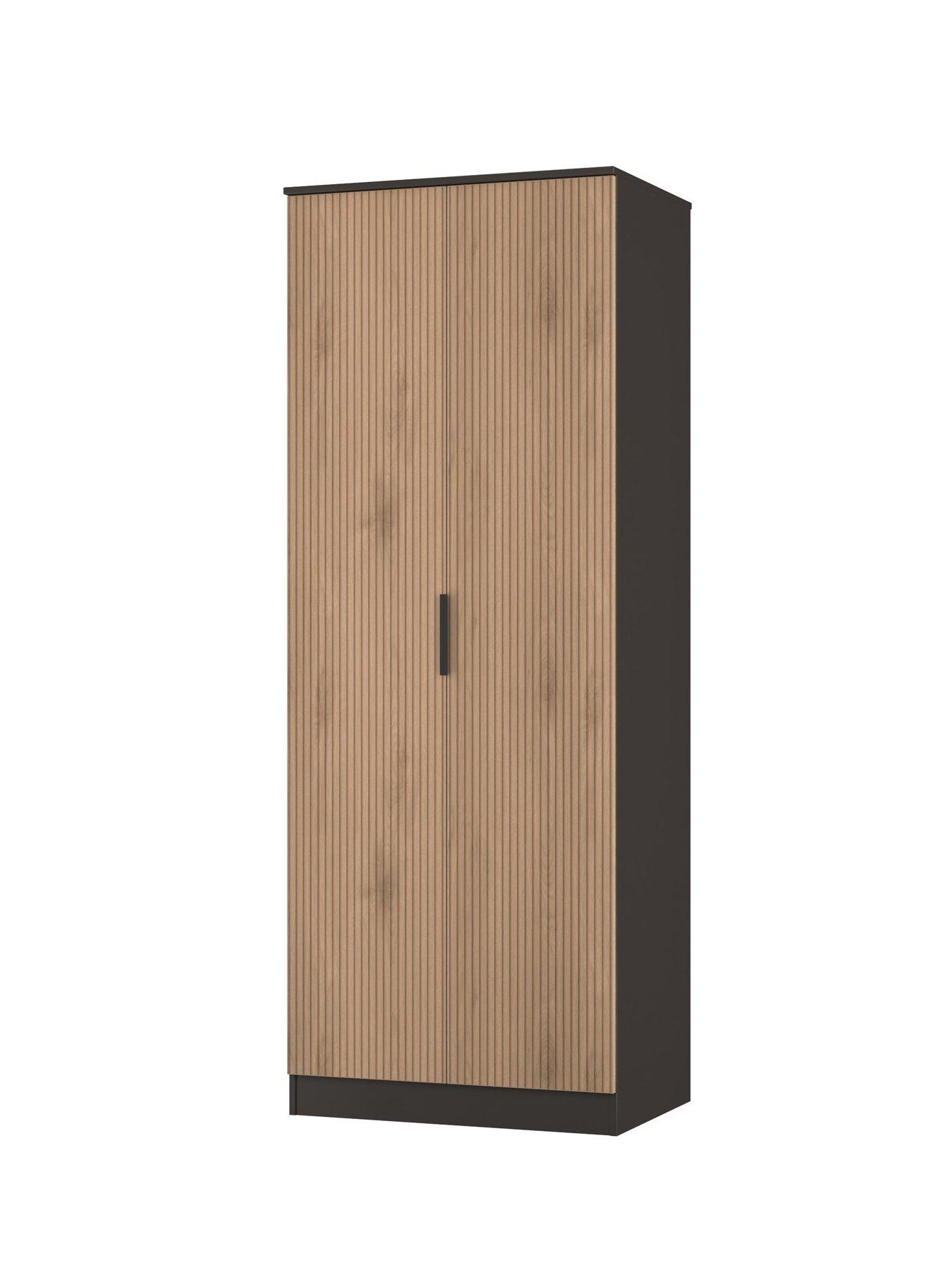 Image 3 of 7 of SWIFT Lane Tall Ready Assembled&nbsp;2 Door Wardrobe