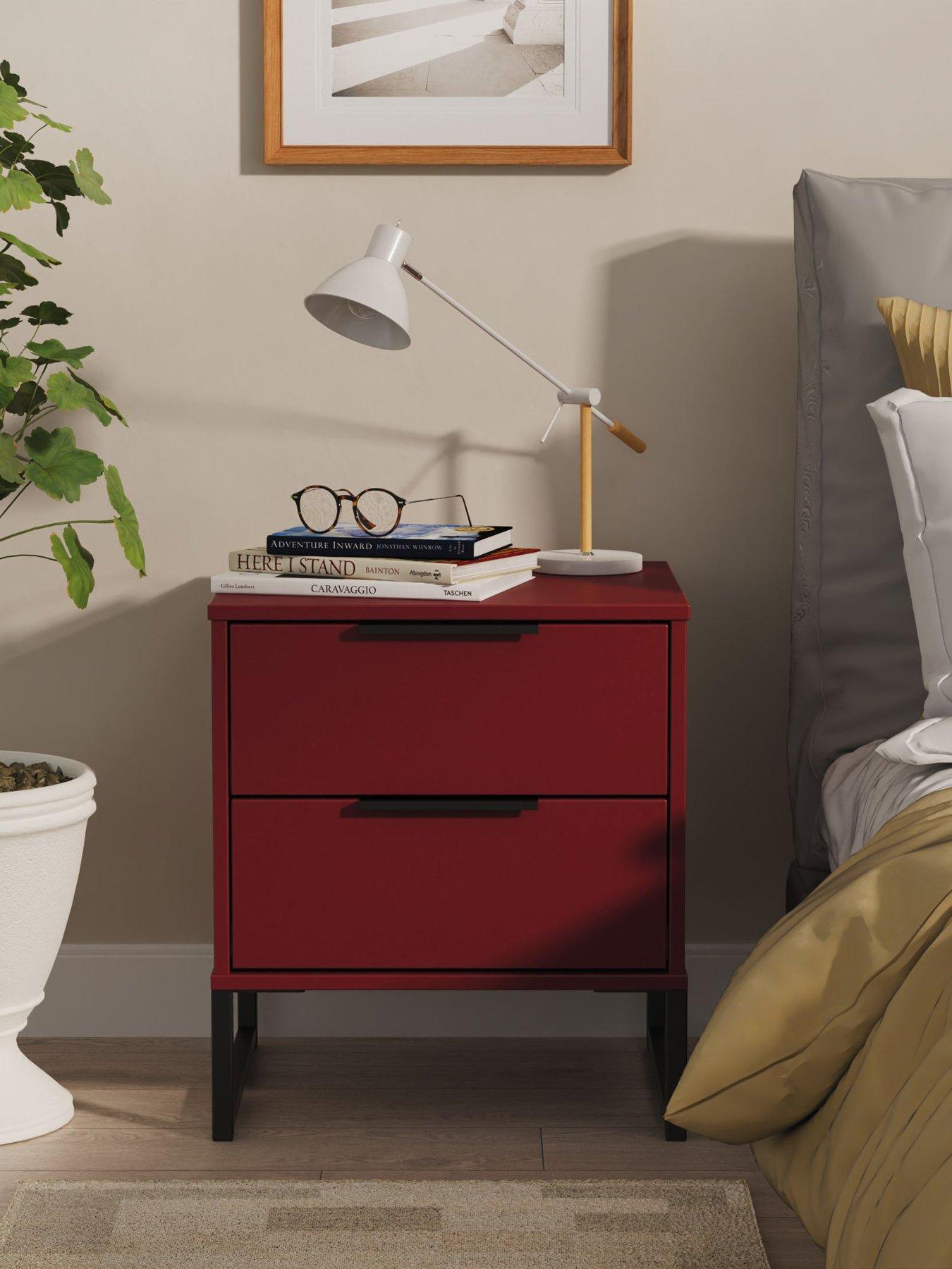 undefined Emerson 2 Drawer Bedside Table