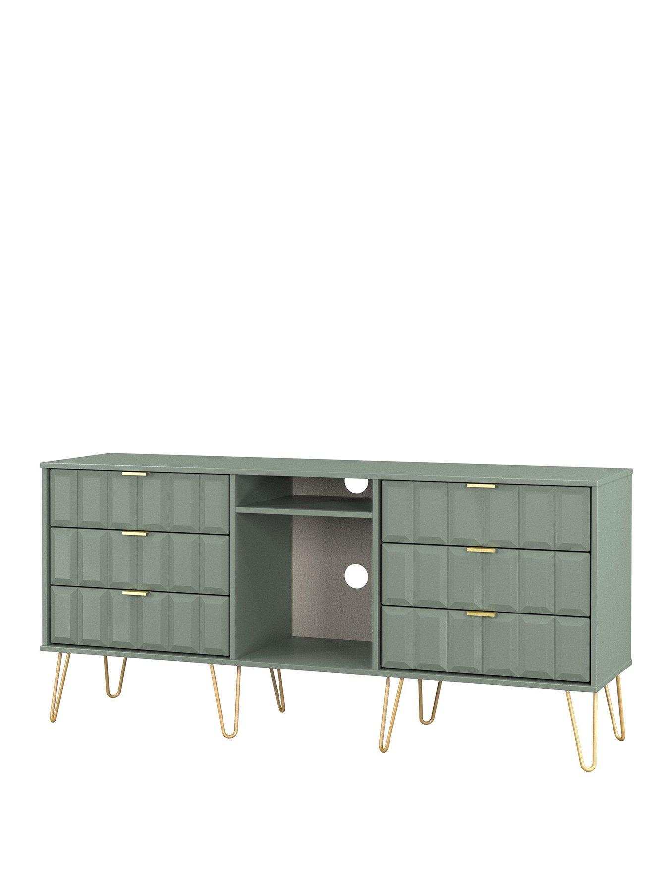 Image 3 of 6 of SWIFT Cube Ready Assembled 6 Drawer Sideboard / TV Unit