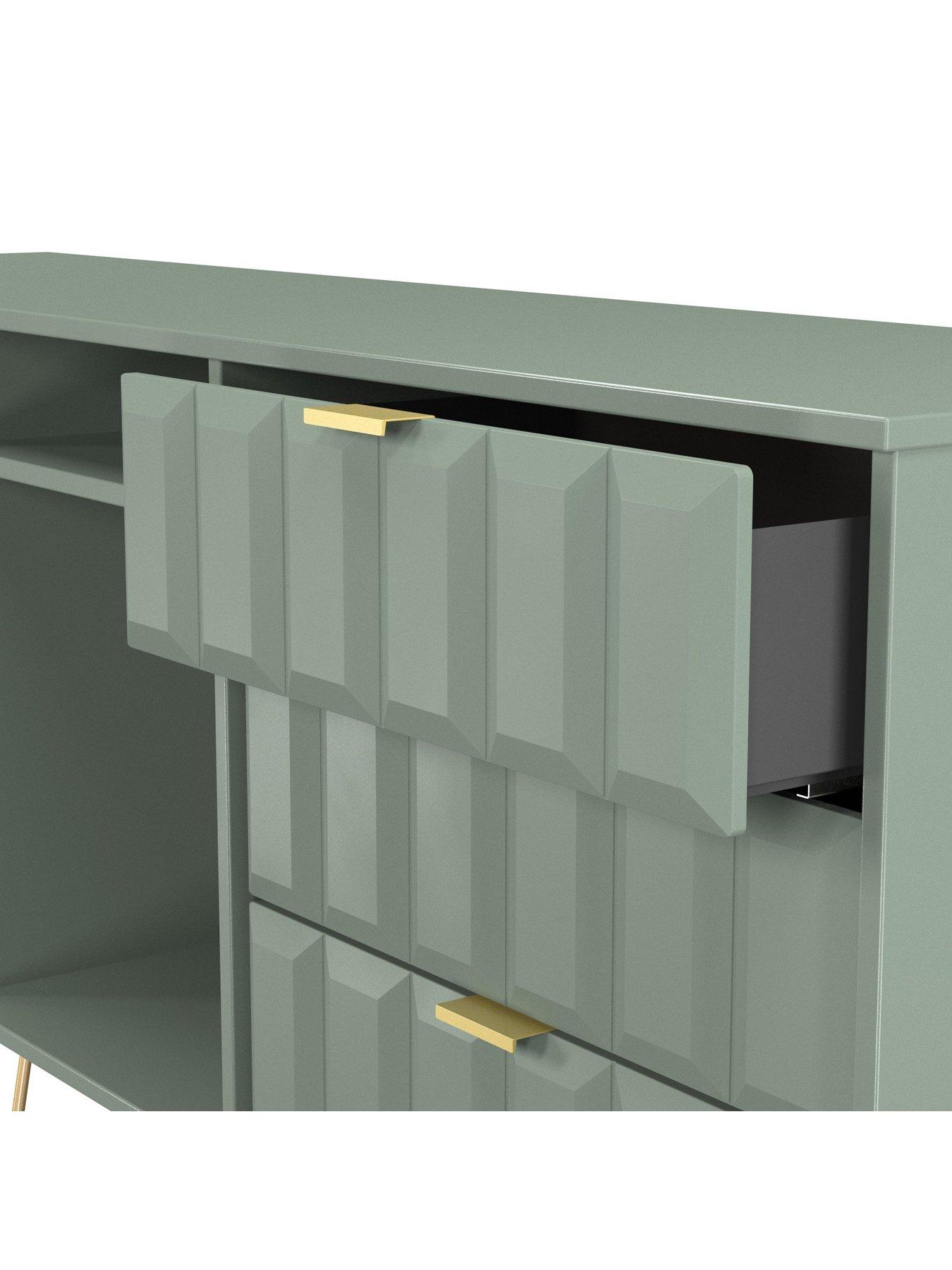 Image 5 of 6 of SWIFT Cube Ready Assembled 6 Drawer Sideboard / TV Unit