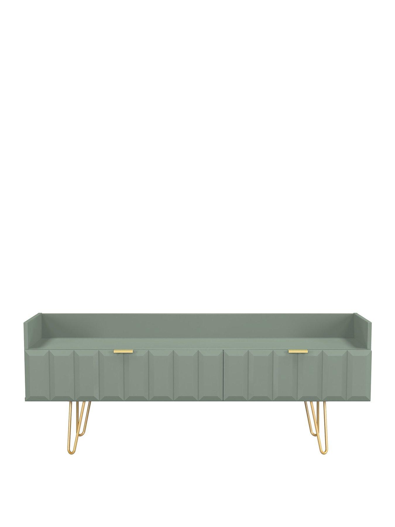 undefined Cube Ready Assembled TV Unit With 2 Drawers