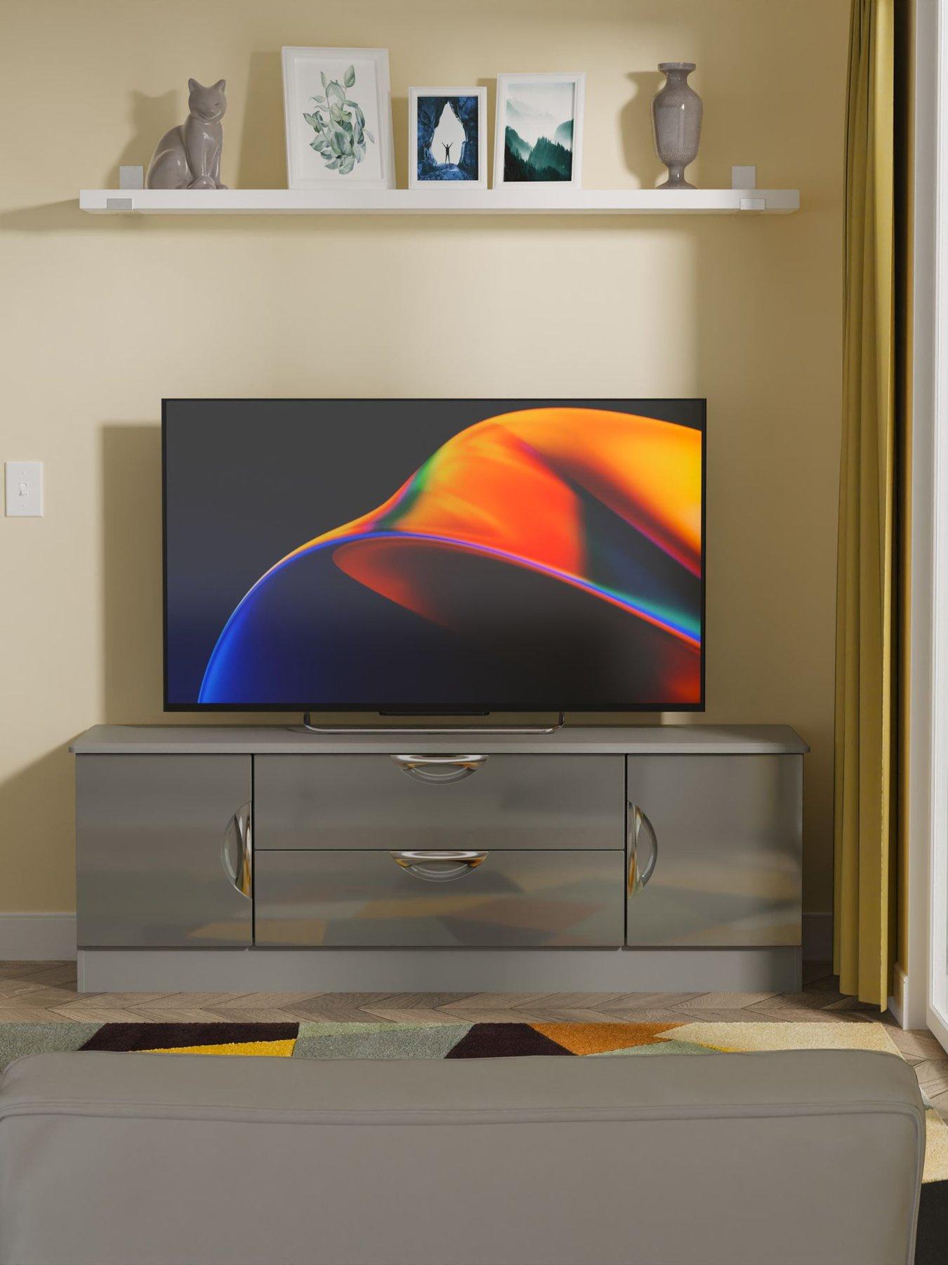 undefined Alva Ready Assembled 2 Door 2 Drawer Wide Tv Unit