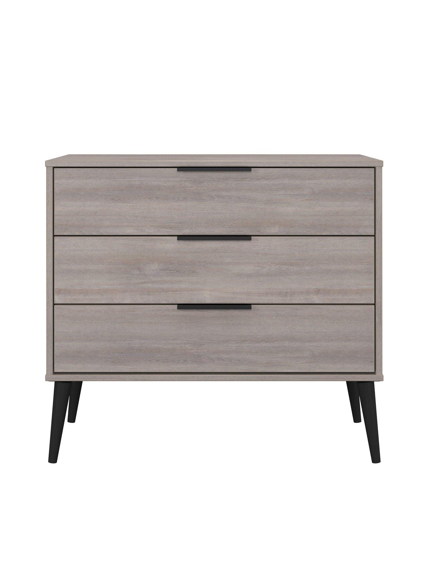 Image 4 of 7 of SWIFT Upton Ready Assembled&nbsp;Bedroom Package - 2 Door Wardrobe, 3 Drawer Chest &amp; Bedside Cabinet