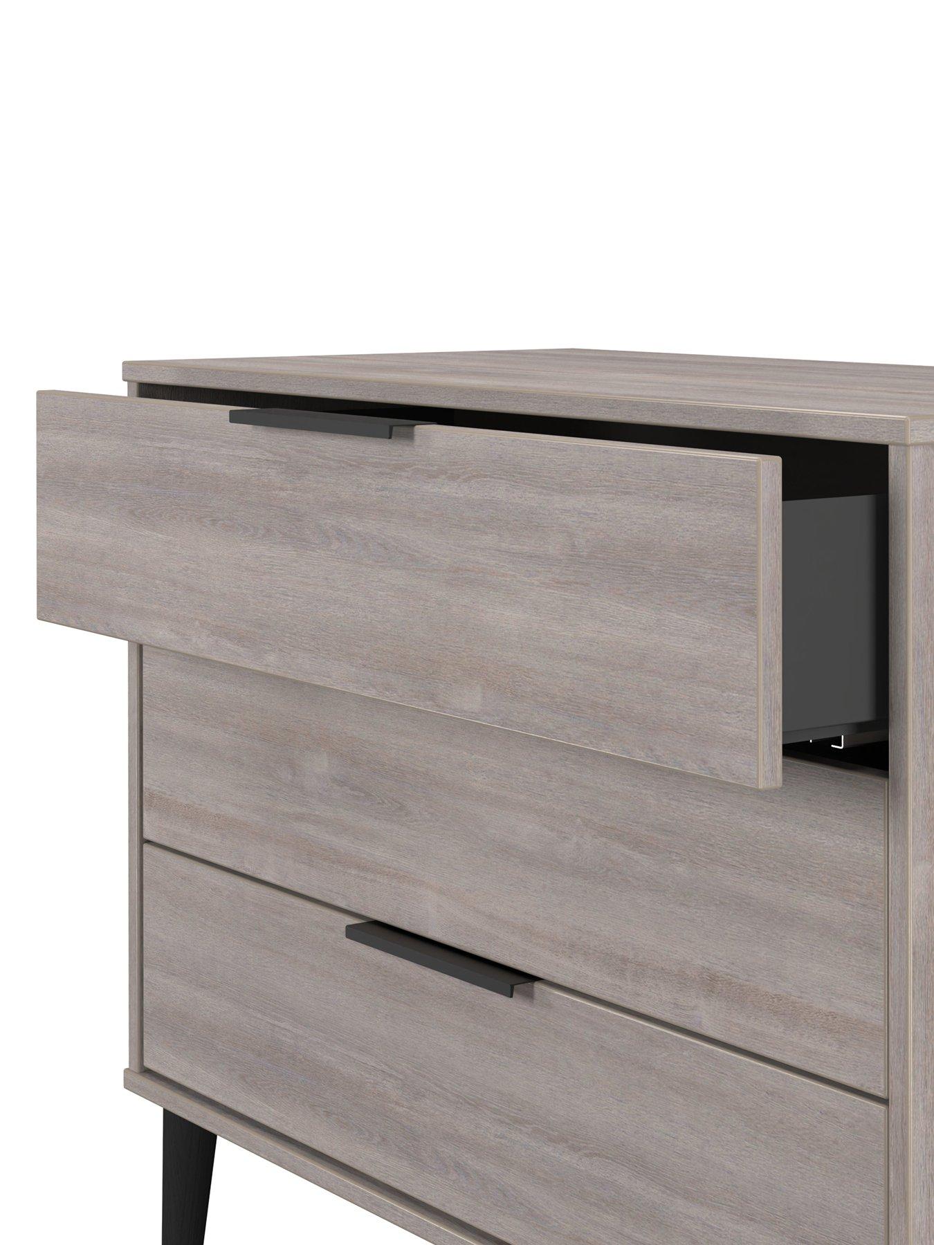 Image 5 of 7 of SWIFT Upton Ready Assembled&nbsp;Bedroom Package - 2 Door Wardrobe, 3 Drawer Chest &amp; Bedside Cabinet