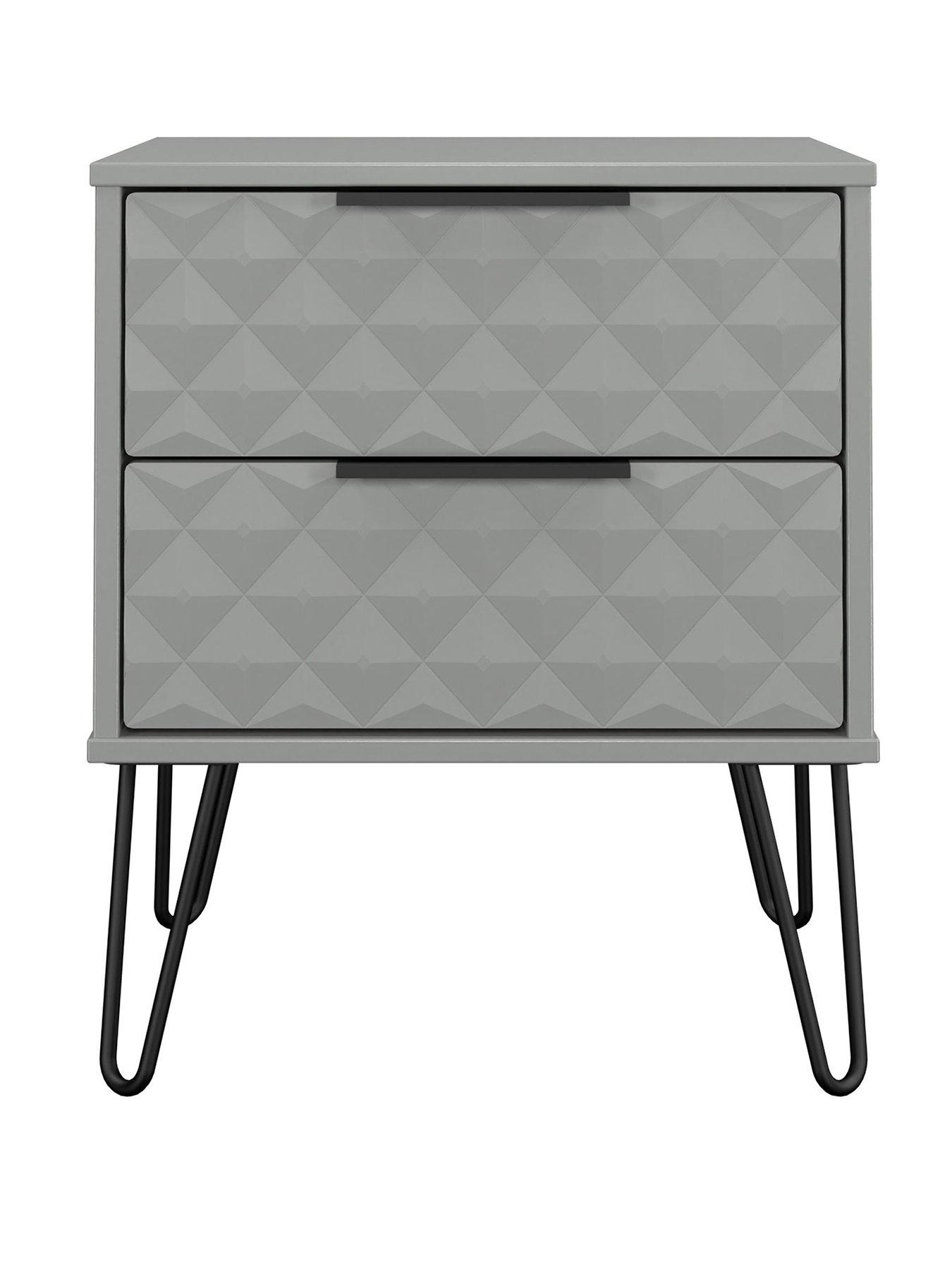 Image 2 of 6 of SWIFT Zayn Ready Assembled&nbsp;2 Drawer Bedside Table