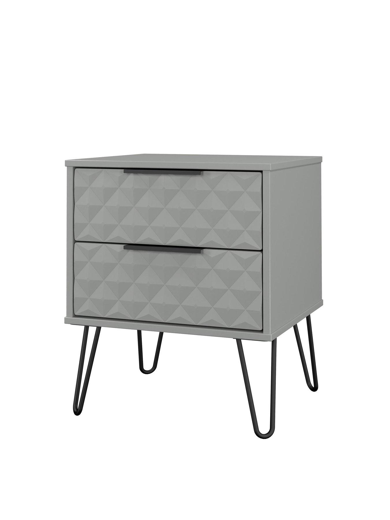 Image 3 of 6 of SWIFT Zayn Ready Assembled&nbsp;2 Drawer Bedside Table