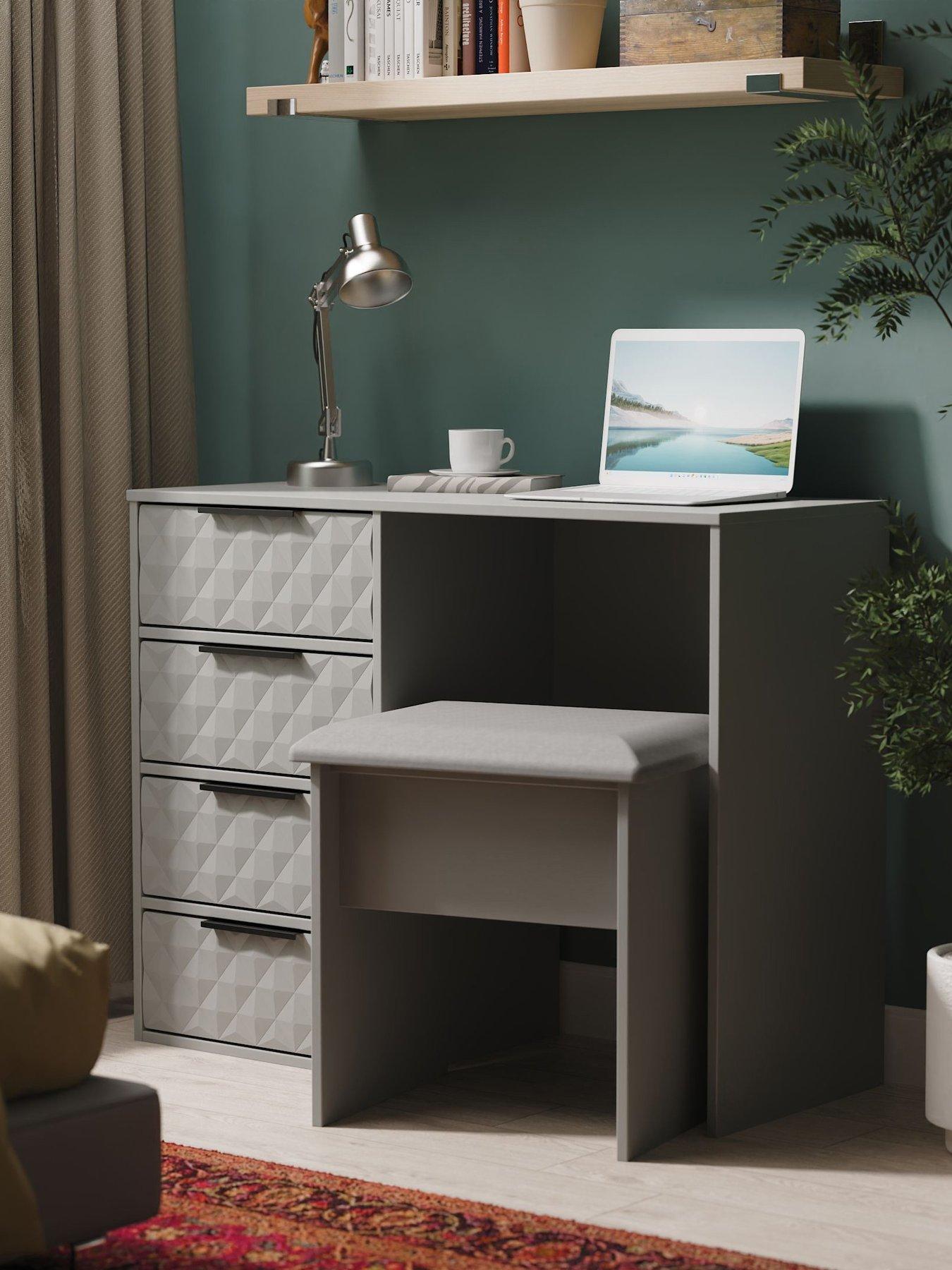 undefined Zayn Ready Assembled 4 Drawer Dressing Table