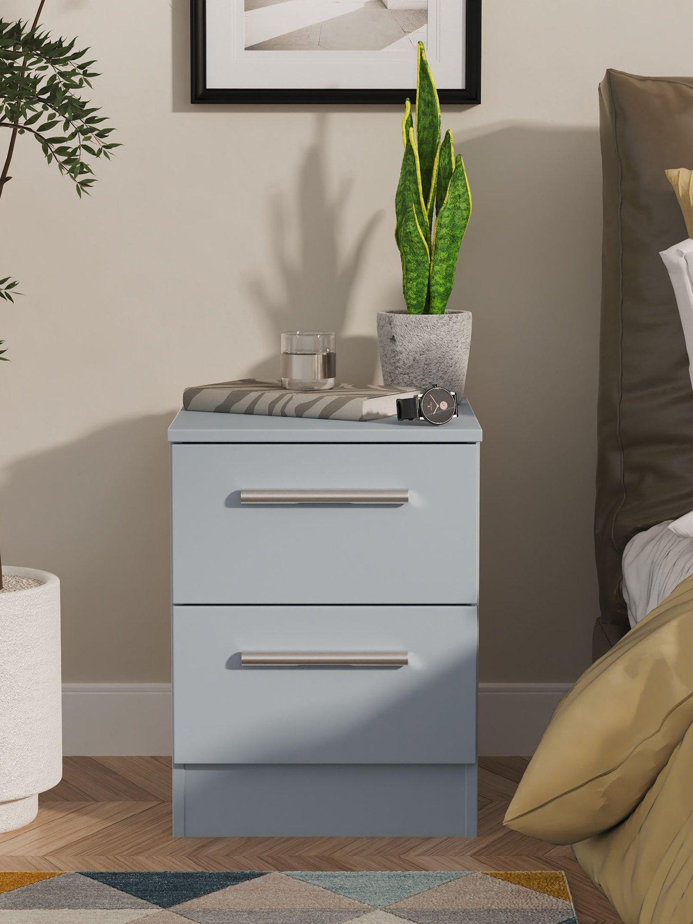 SWIFT Morgan Ready Assembled Kids 2 Drawer Bedside Table