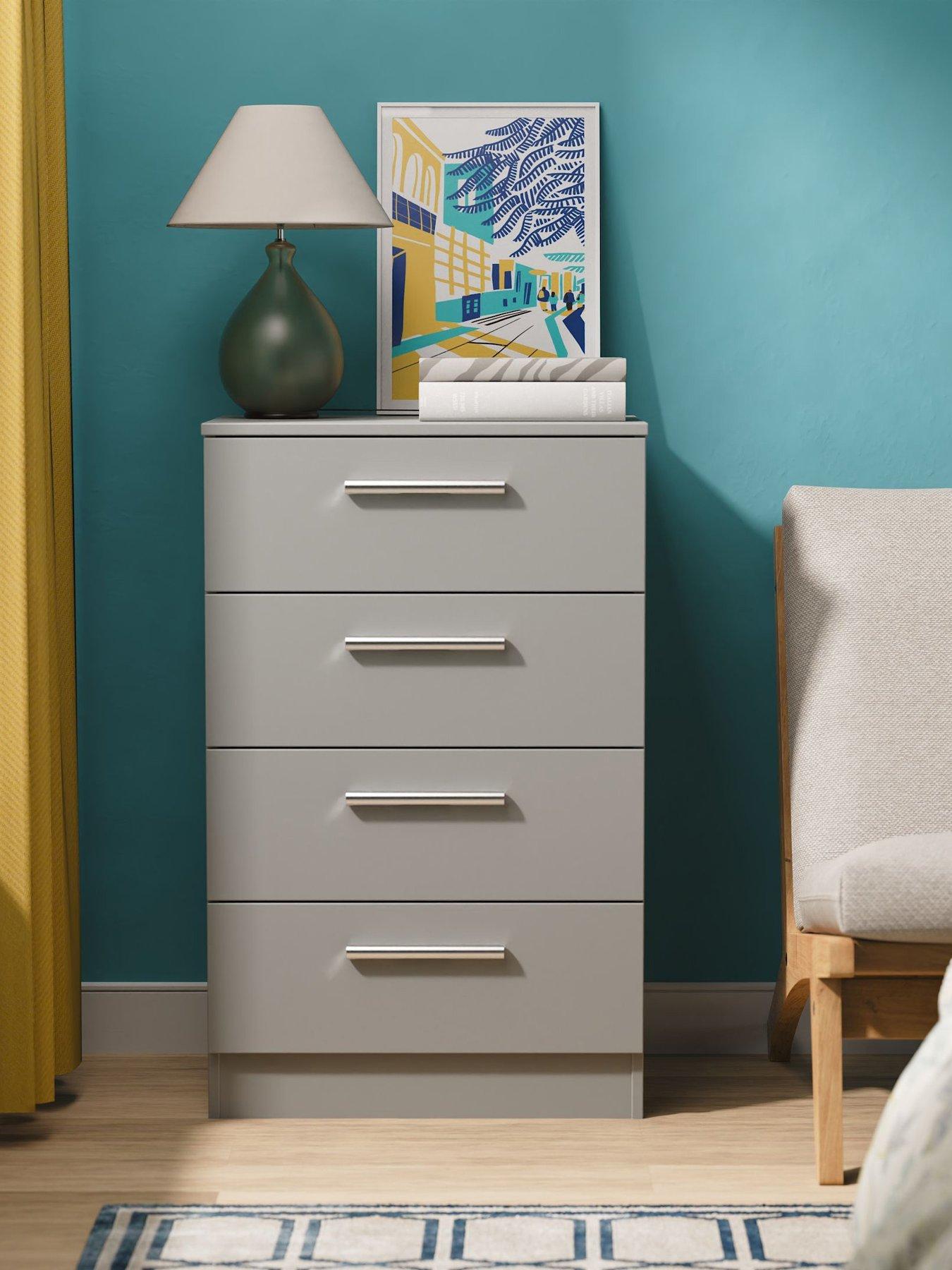 SWIFT Morgan Ready Assembled Kids 4 Drawer Midi Chest
