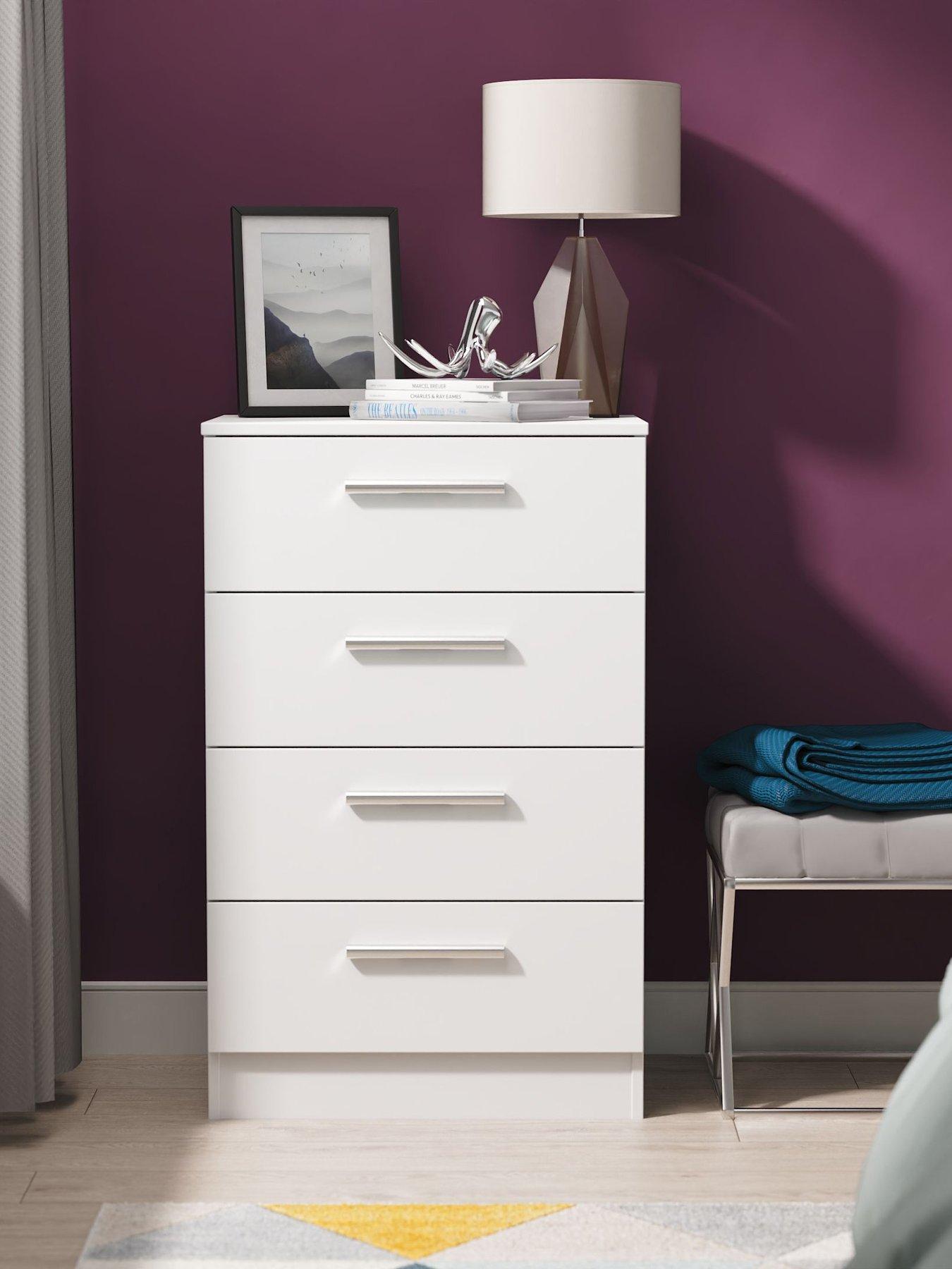 undefined Morgan Ready Assembled Kids 4 Drawer Midi Chest