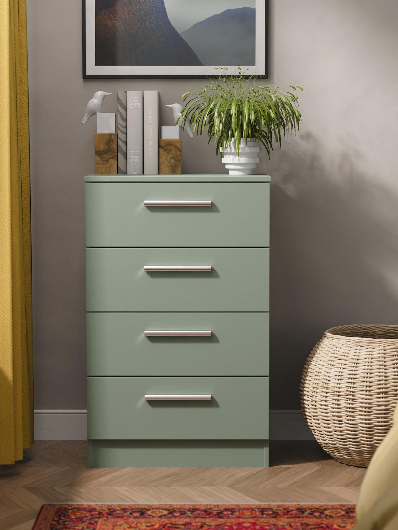 SWIFT Morgan Ready Assembled Kids 4 Drawer Midi Chest