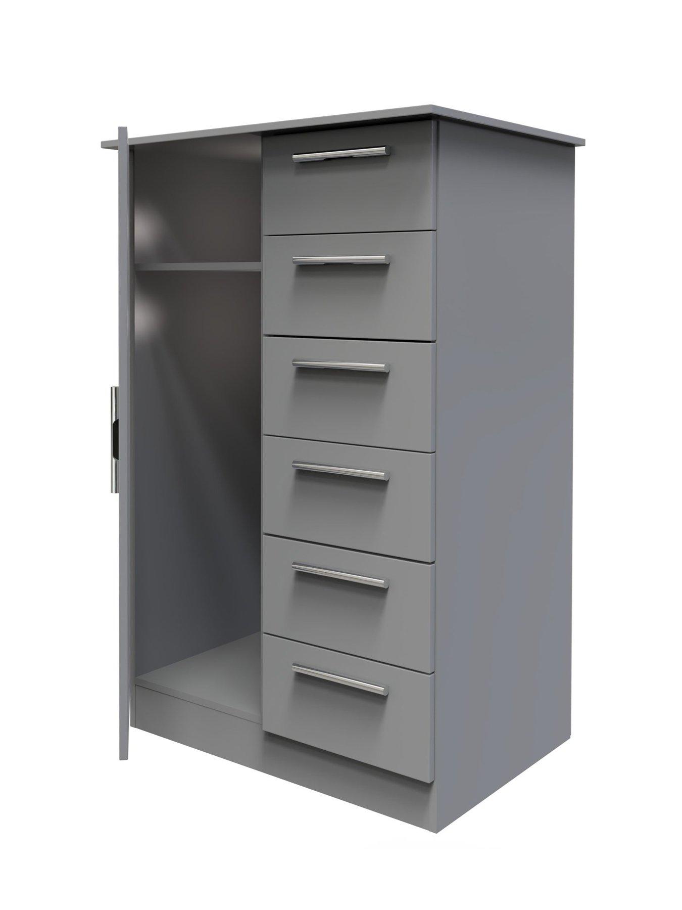 Image 5 of 6 of SWIFT Morgan&nbsp;Ready Assembled Kids 1 Door 5 Drawer Wardrobe