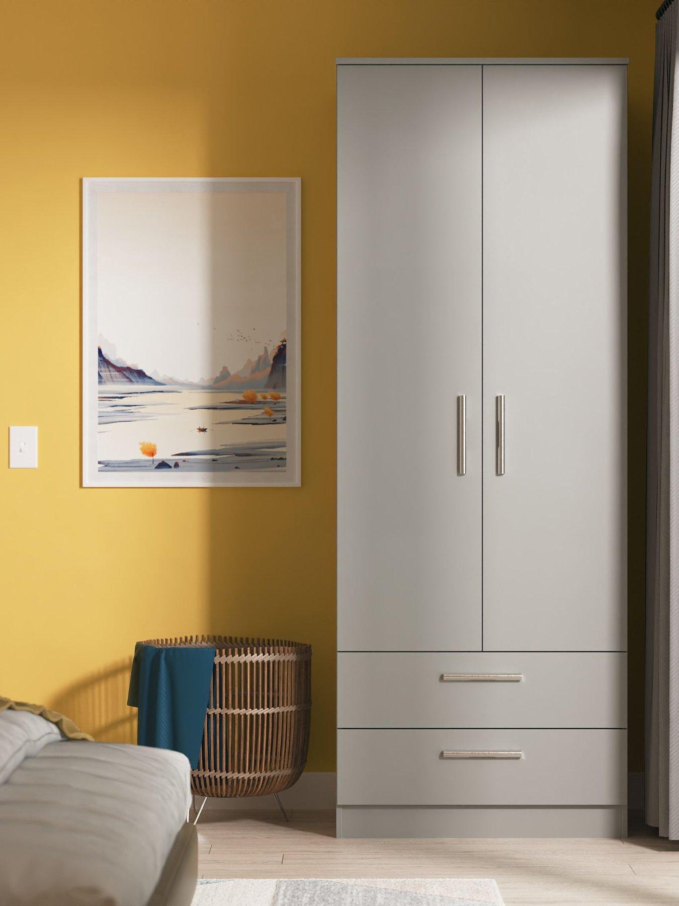 SWIFT Morgan Ready Assembled Kids 2 Door 2 Drawer Wardrobe