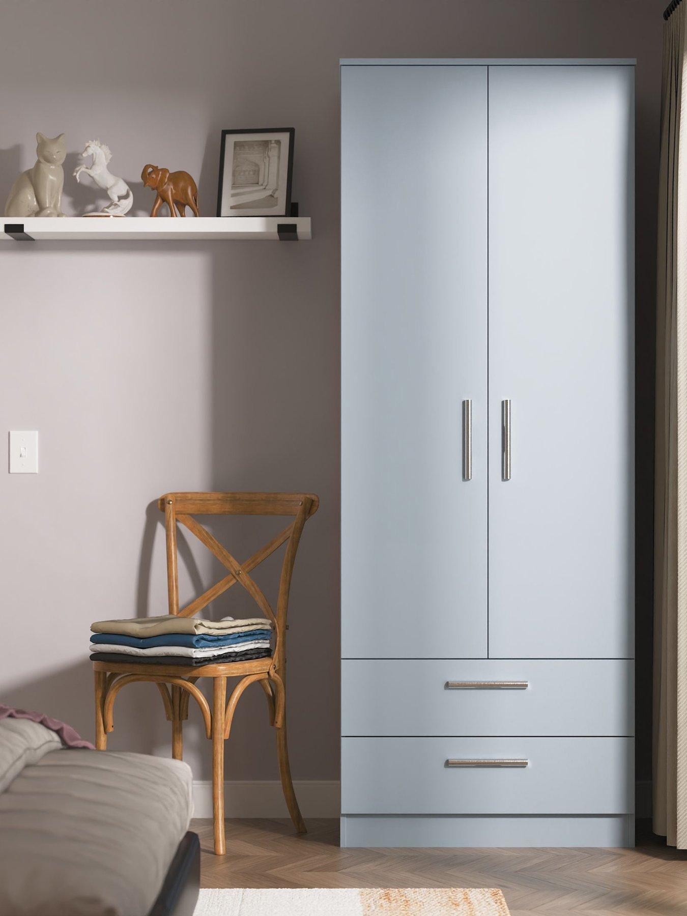 undefined Morgan Ready Assembled Kids 2 Door 2 Drawer Wardrobe