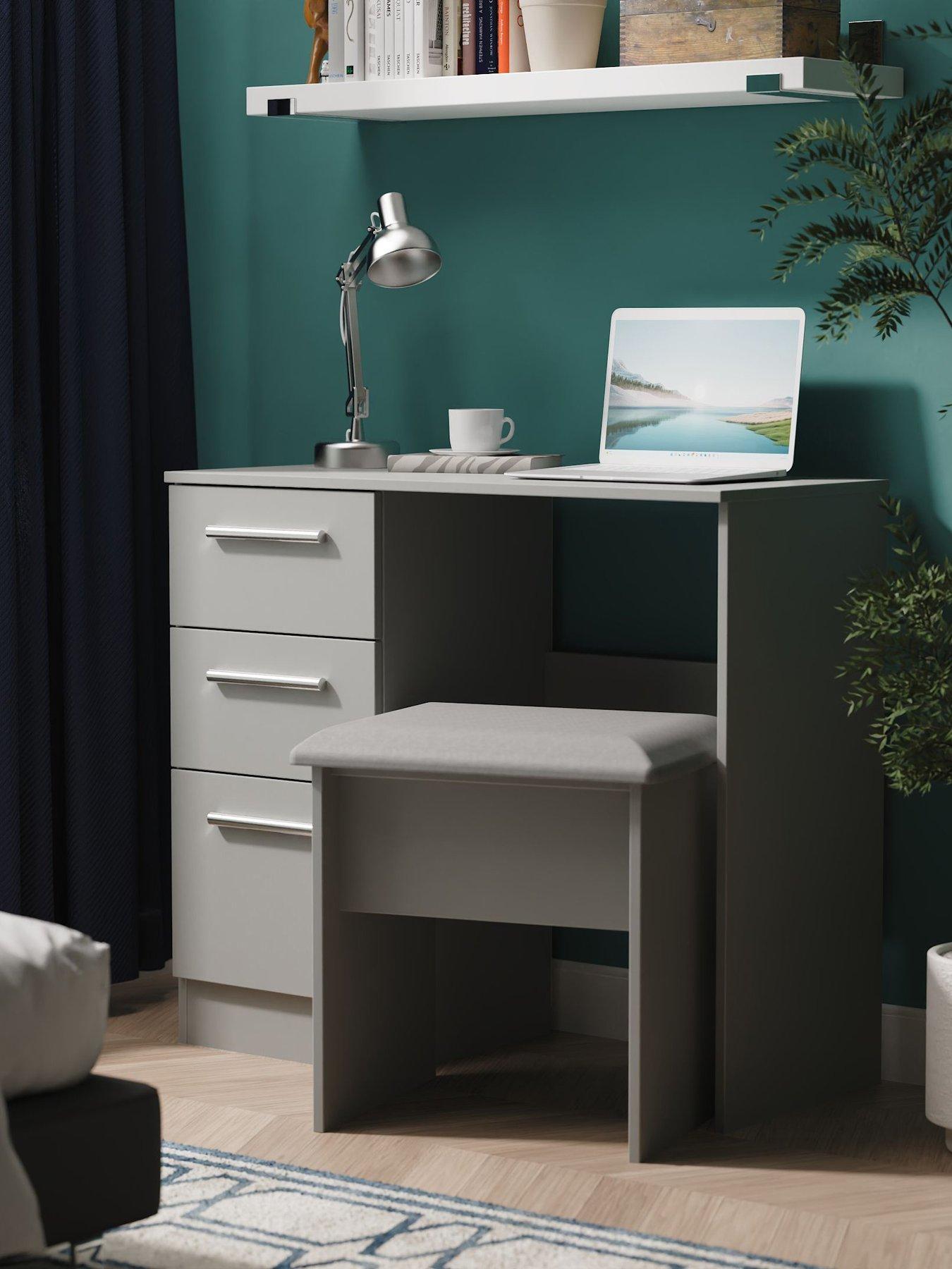 undefined Morgan Ready Assembled Kids Dressing Table  &  Stool Set