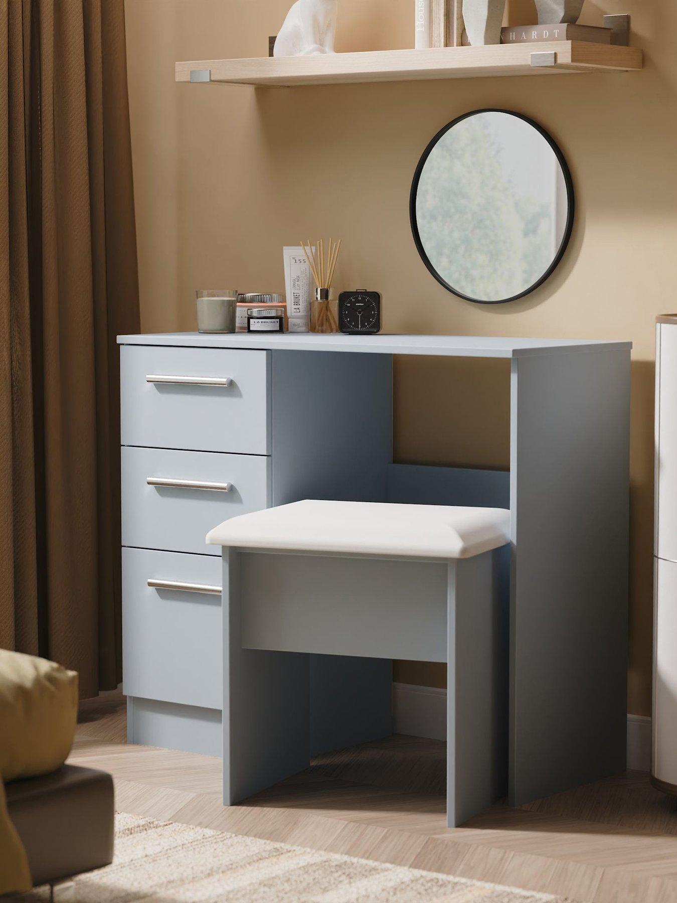undefined Morgan Ready Assembled Kids Dressing Table  &  Stool Set