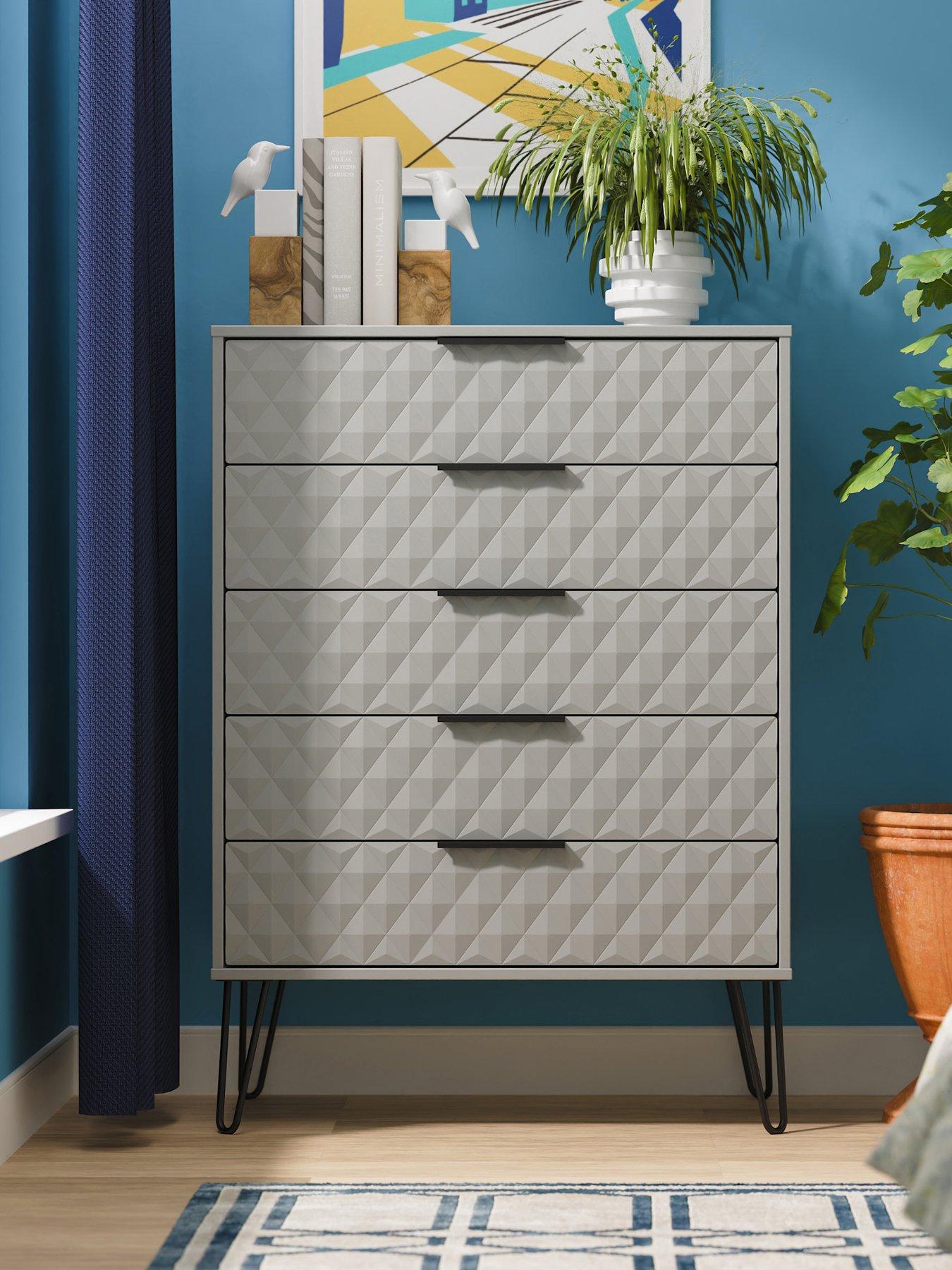 undefined Zayn Ready Assembled 5 Drawer Chest