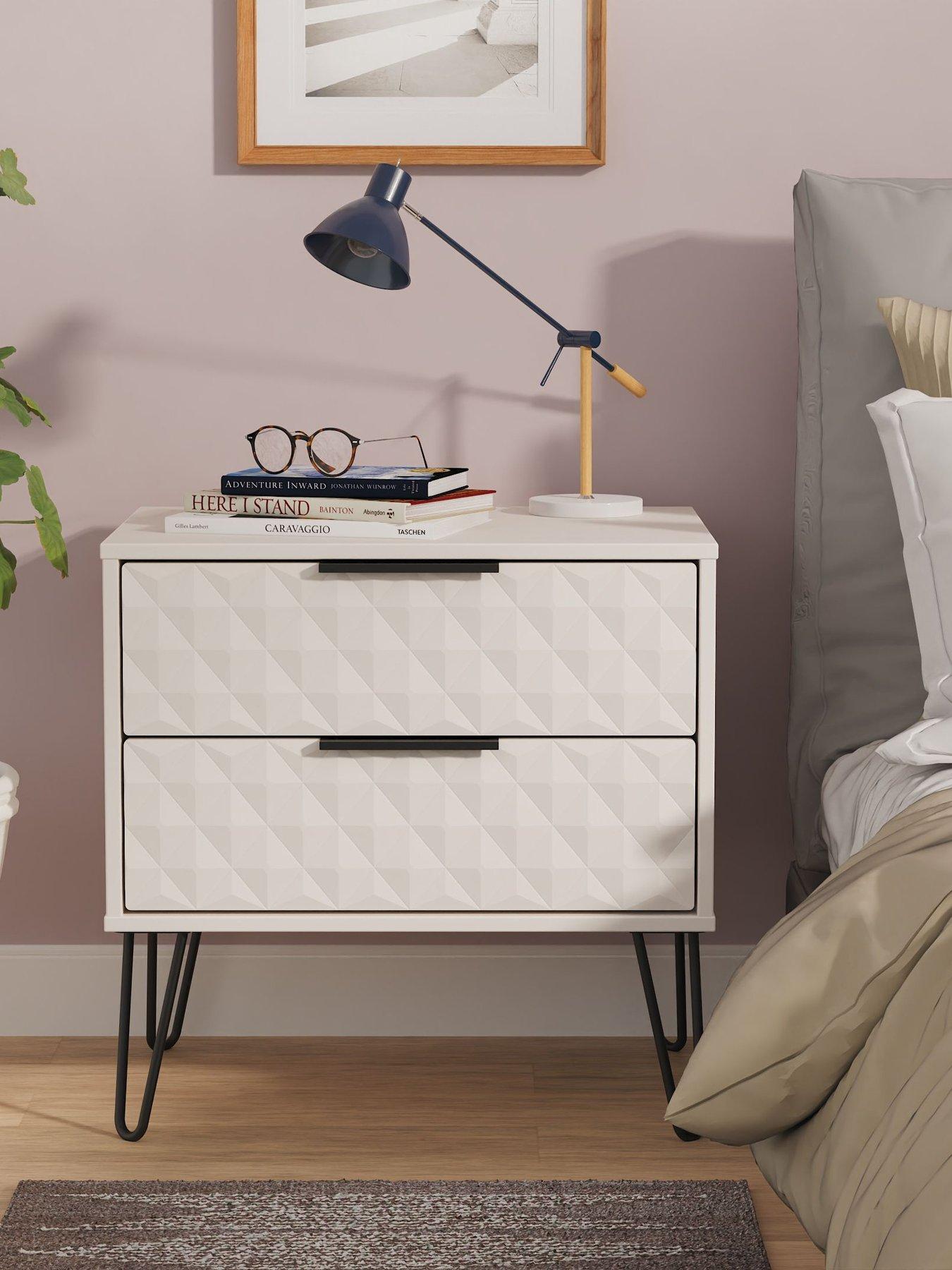 Image 1 of 6 of SWIFT Zayn Ready Assembled&nbsp;2 Drawer Side Table